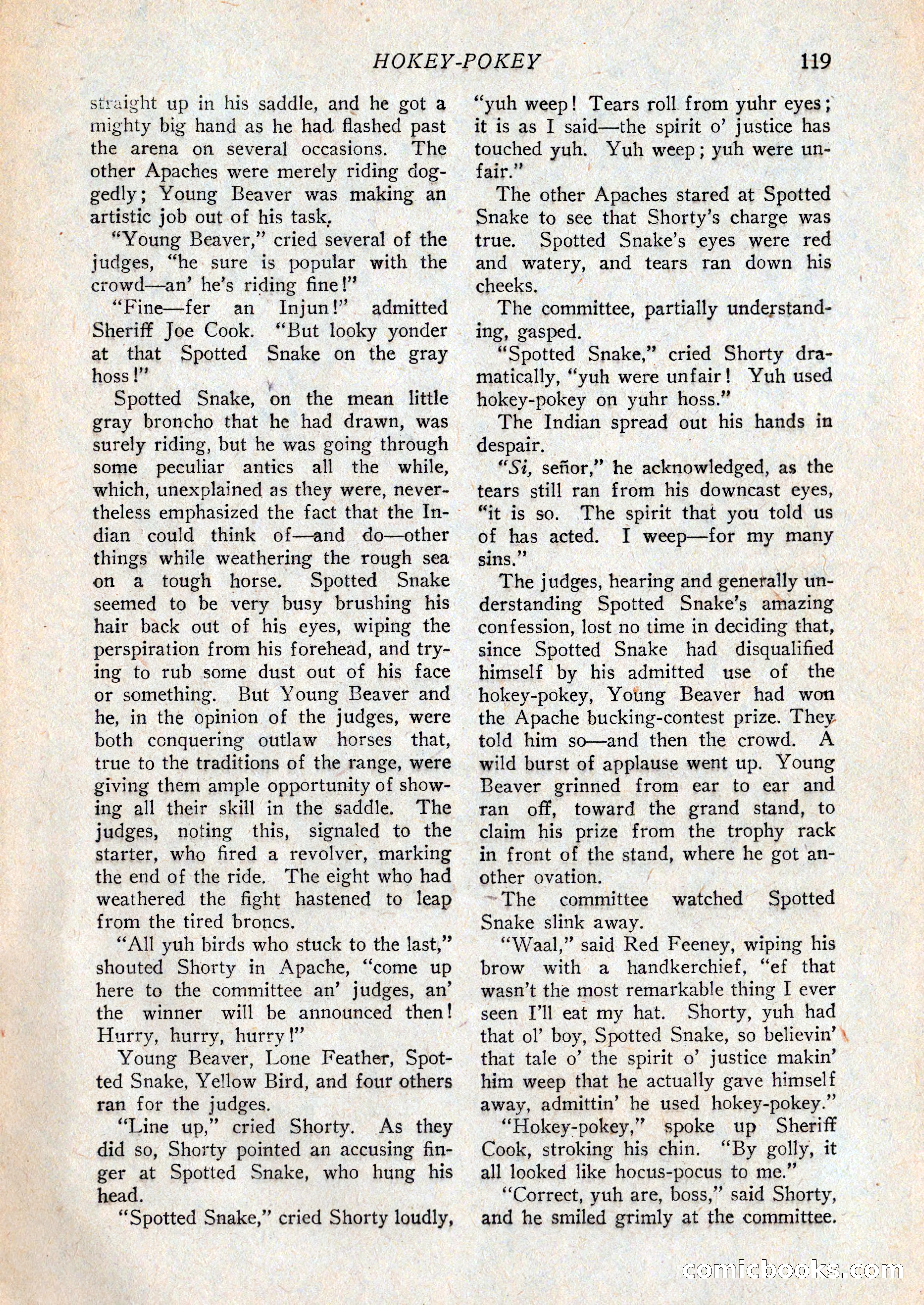 Western Story Magazine, February 27, 1926 — page 121 of 148
