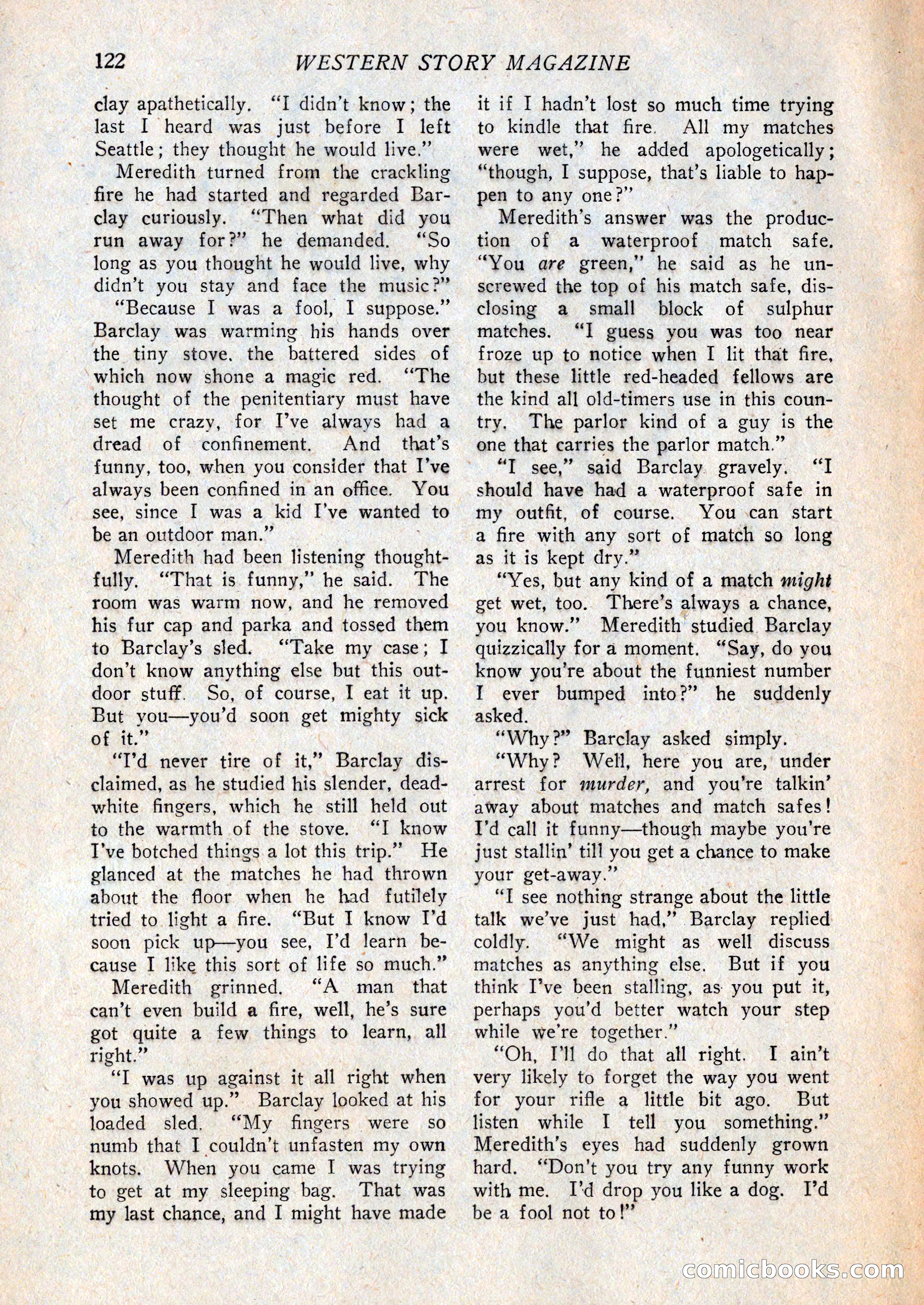 Western Story Magazine, February 27, 1926 — page 124 of 148
