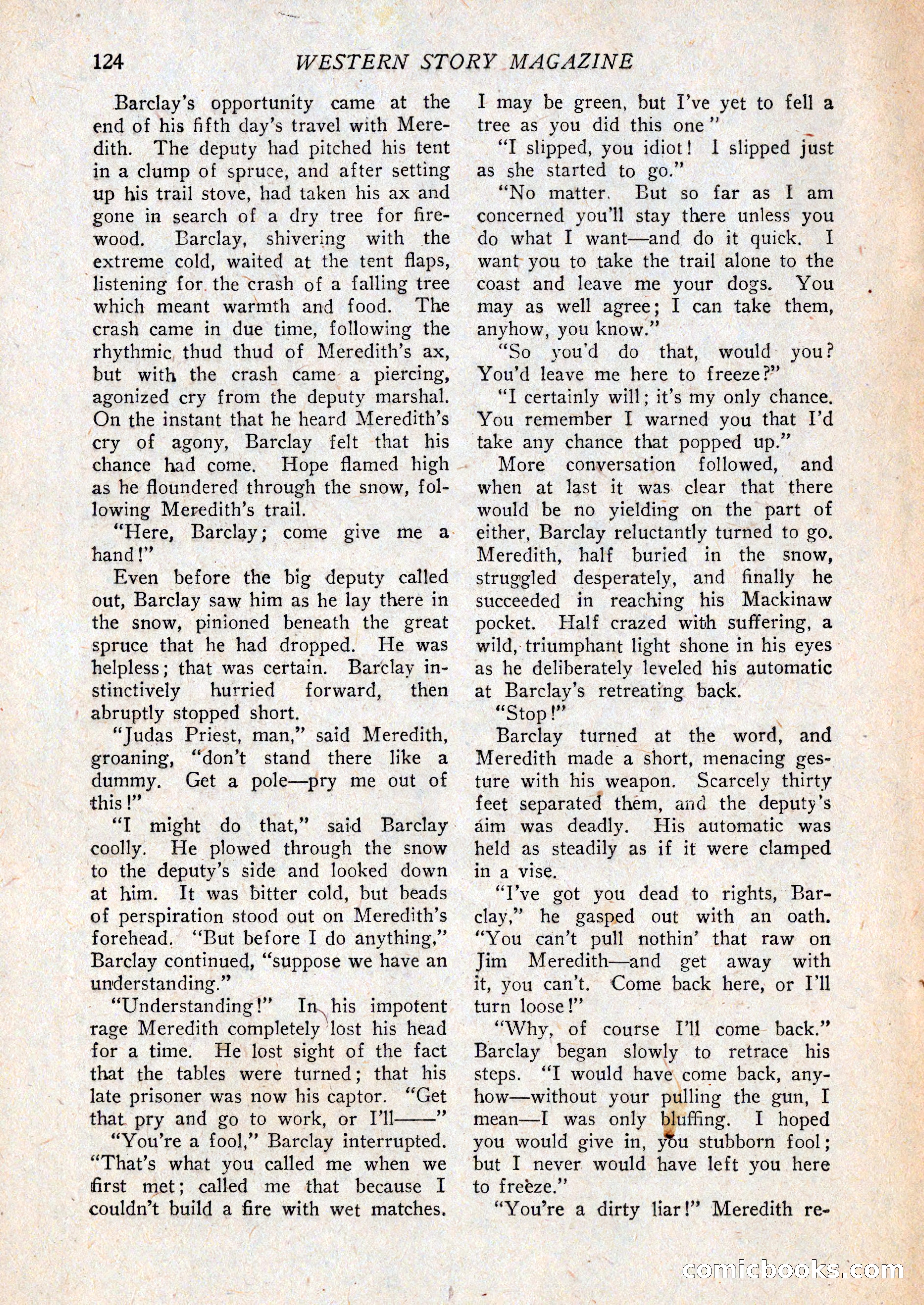 Western Story Magazine, February 27, 1926 — page 126 of 148