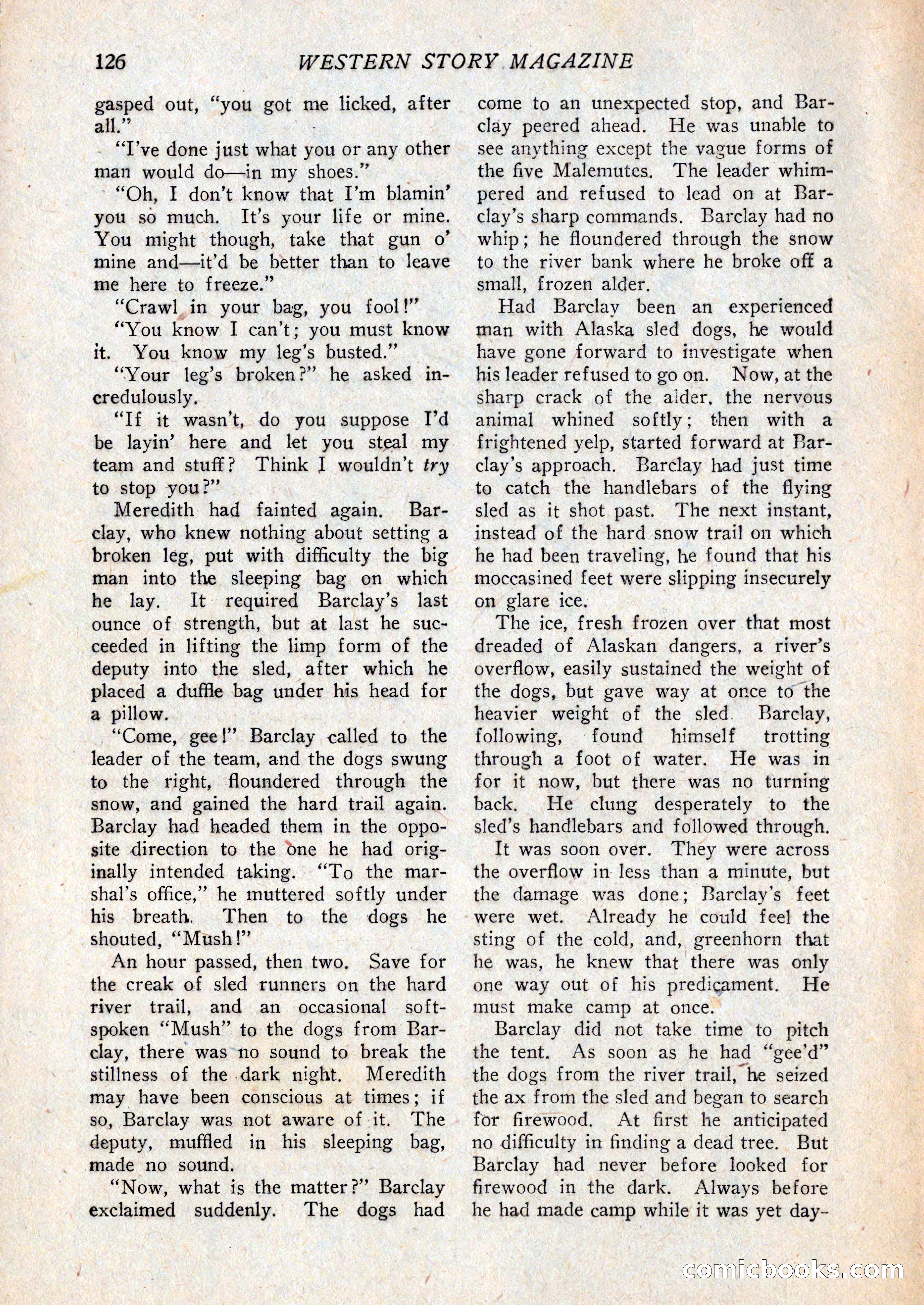 Western Story Magazine, February 27, 1926 — page 128 of 148
