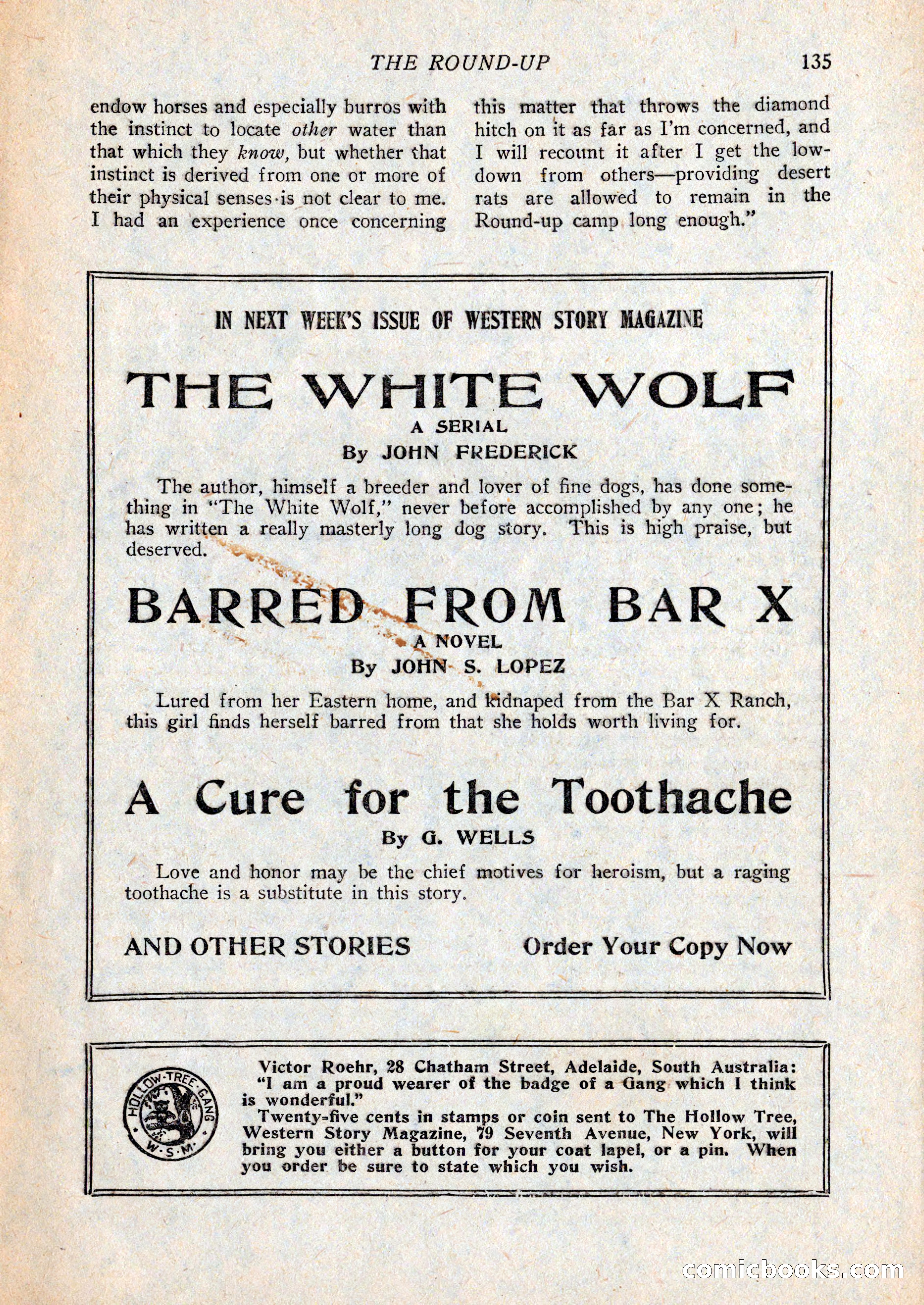 Western Story Magazine, February 27, 1926 — page 137 of 148