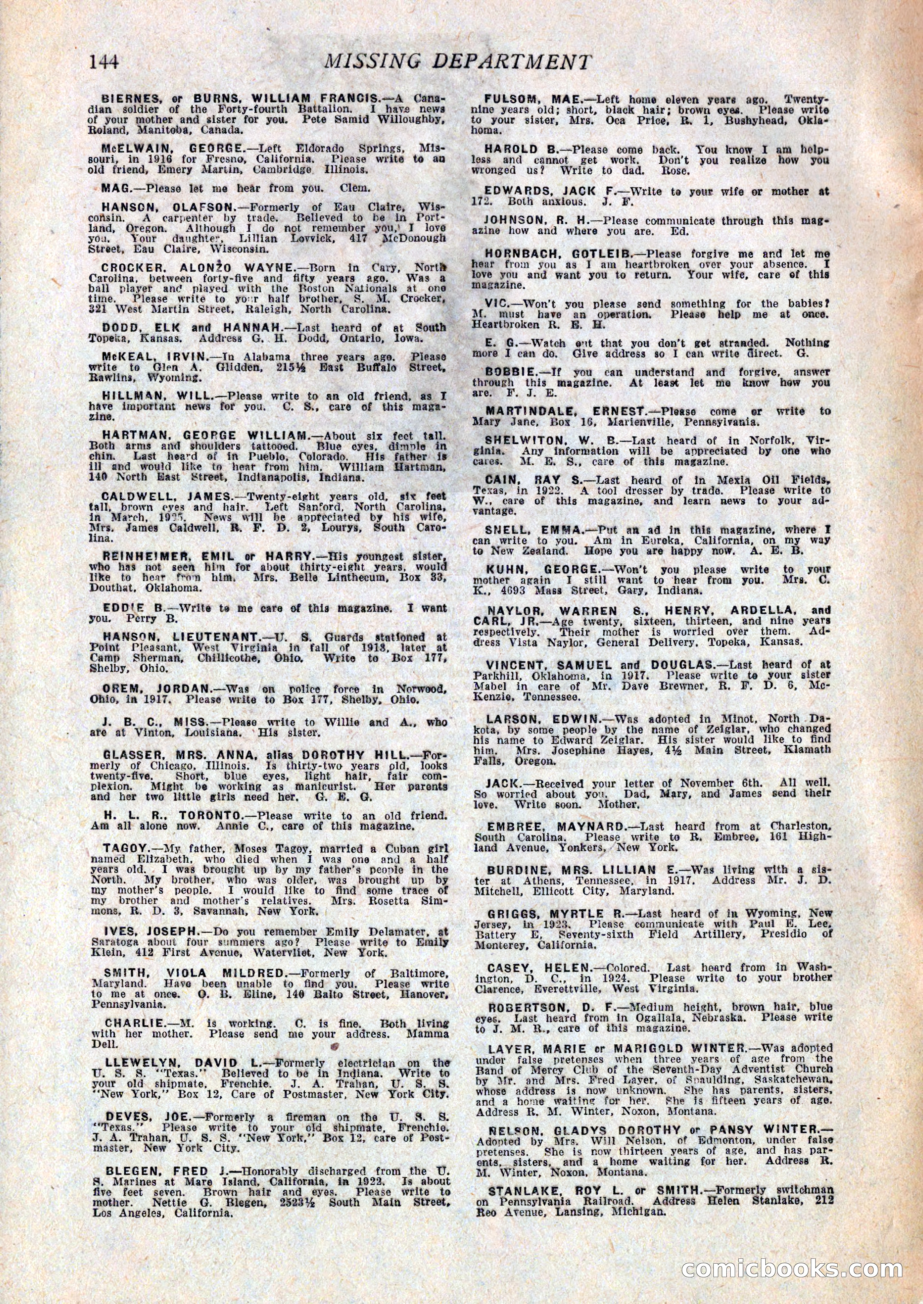 Western Story Magazine, February 27, 1926 — page 146 of 148
