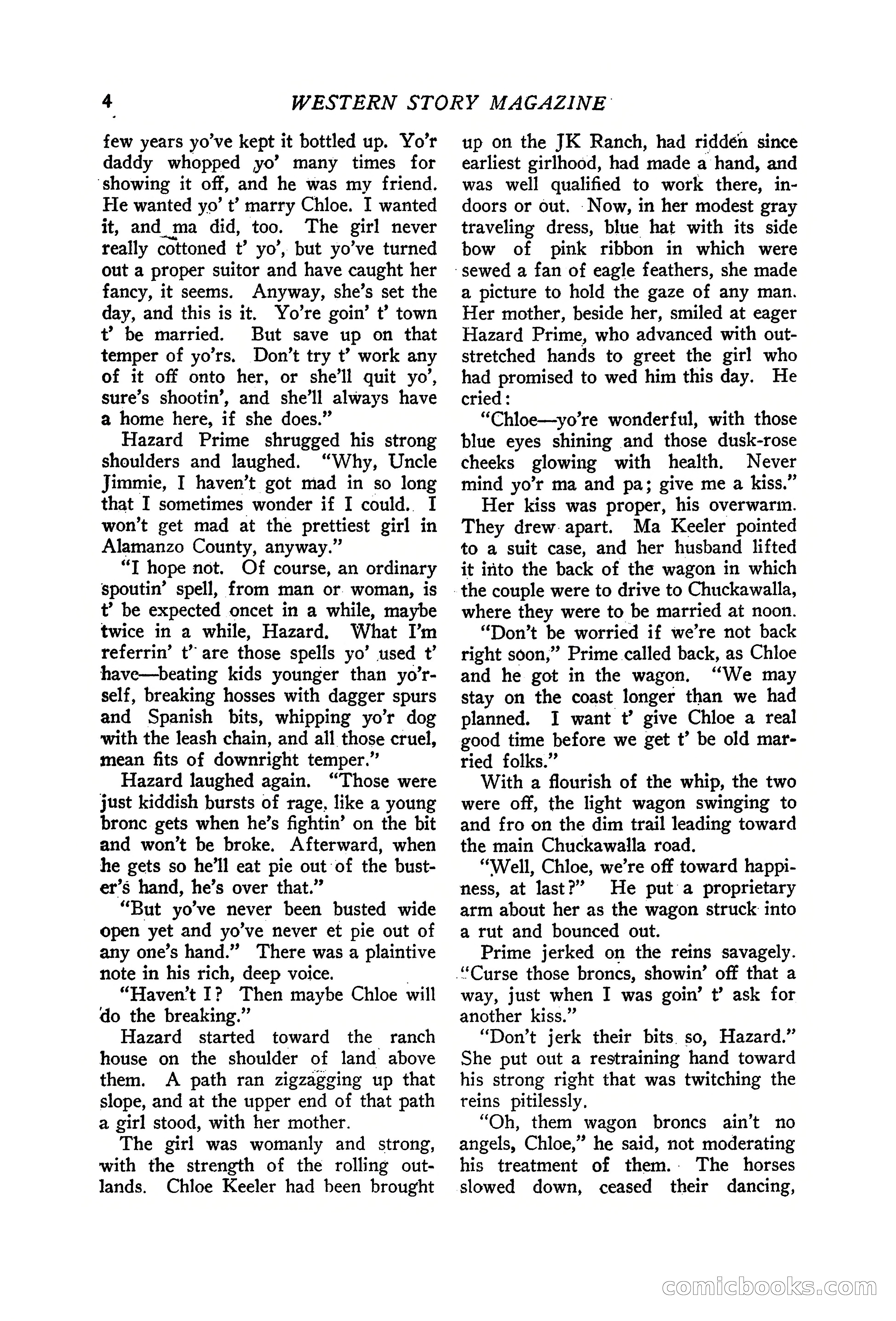 Western Story Magazine, June 19, 1926 — page 6 of 148