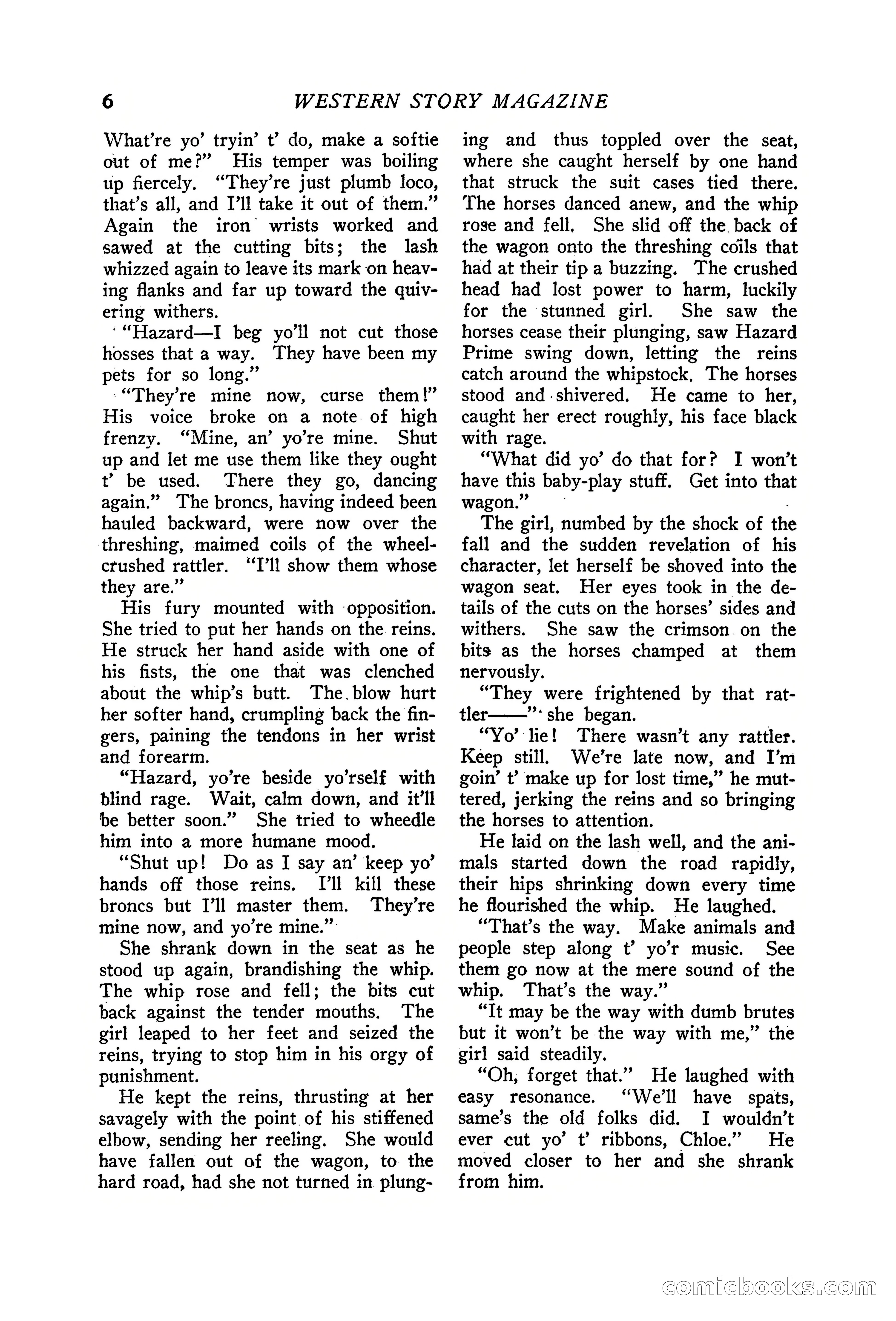 Western Story Magazine, June 19, 1926 — page 8 of 148