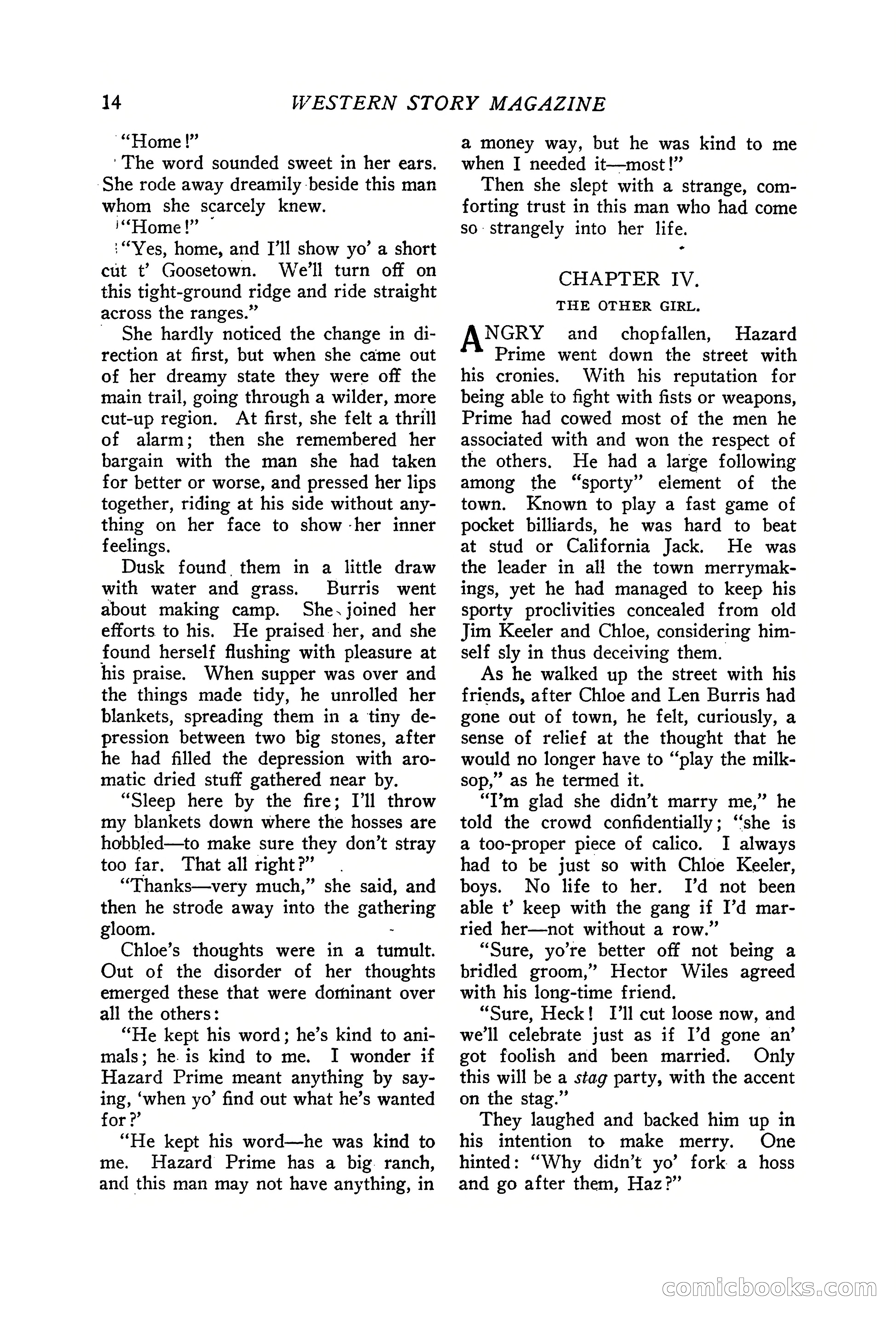 Western Story Magazine, June 19, 1926 — page 16 of 148