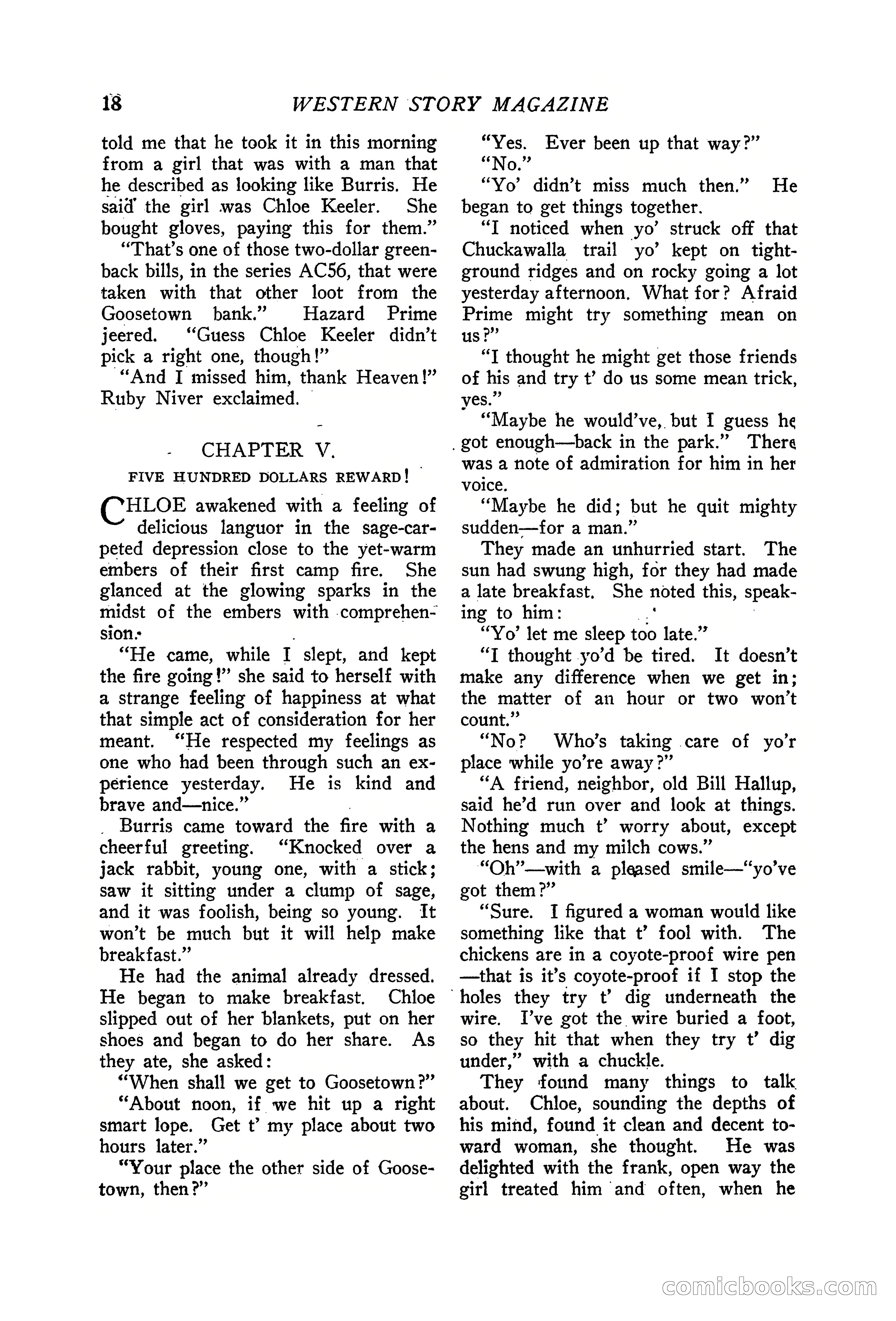 Western Story Magazine, June 19, 1926 — page 20 of 148