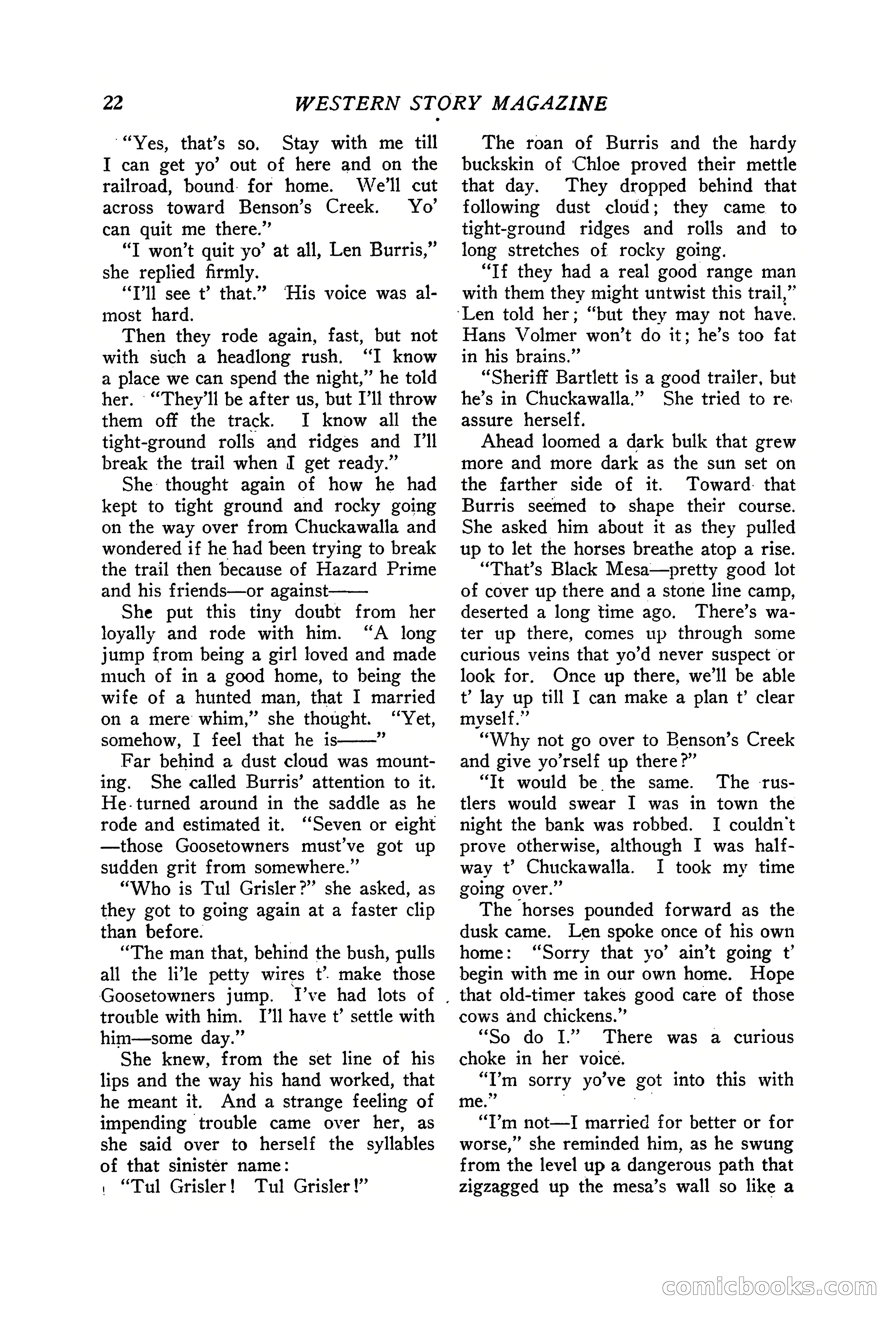 Western Story Magazine, June 19, 1926 — page 24 of 148