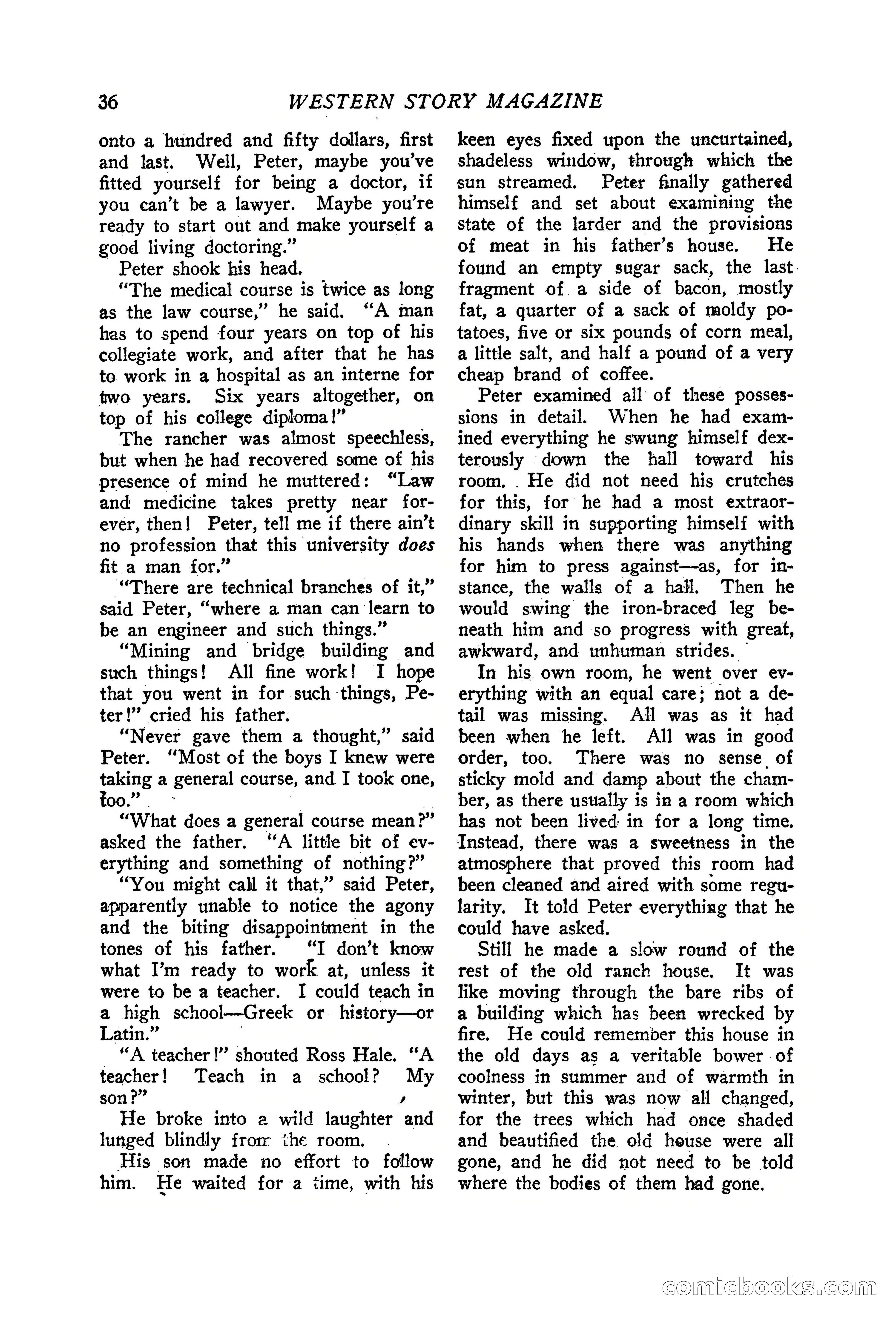 Western Story Magazine, June 19, 1926 — page 38 of 148