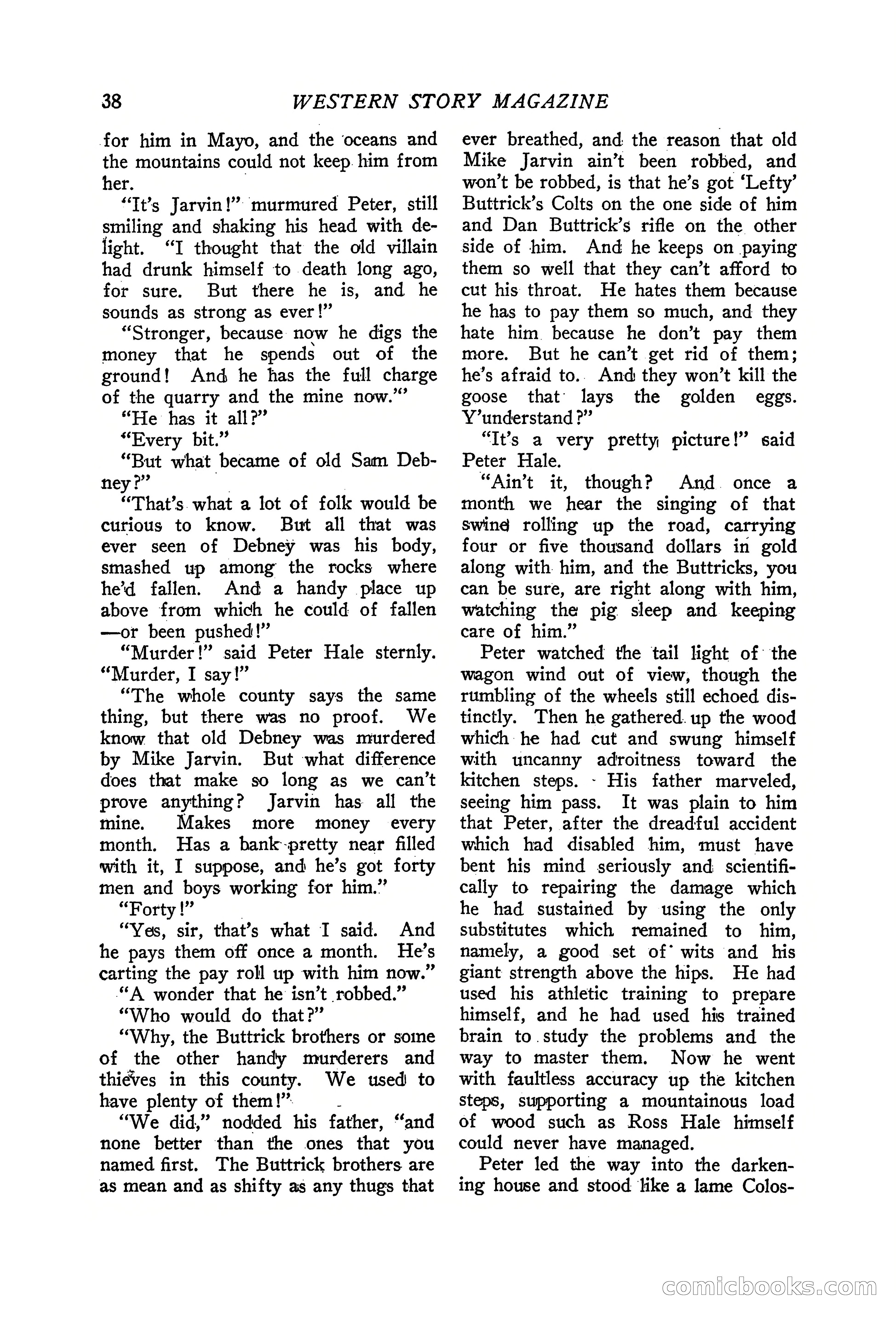 Western Story Magazine, June 19, 1926 — page 40 of 148