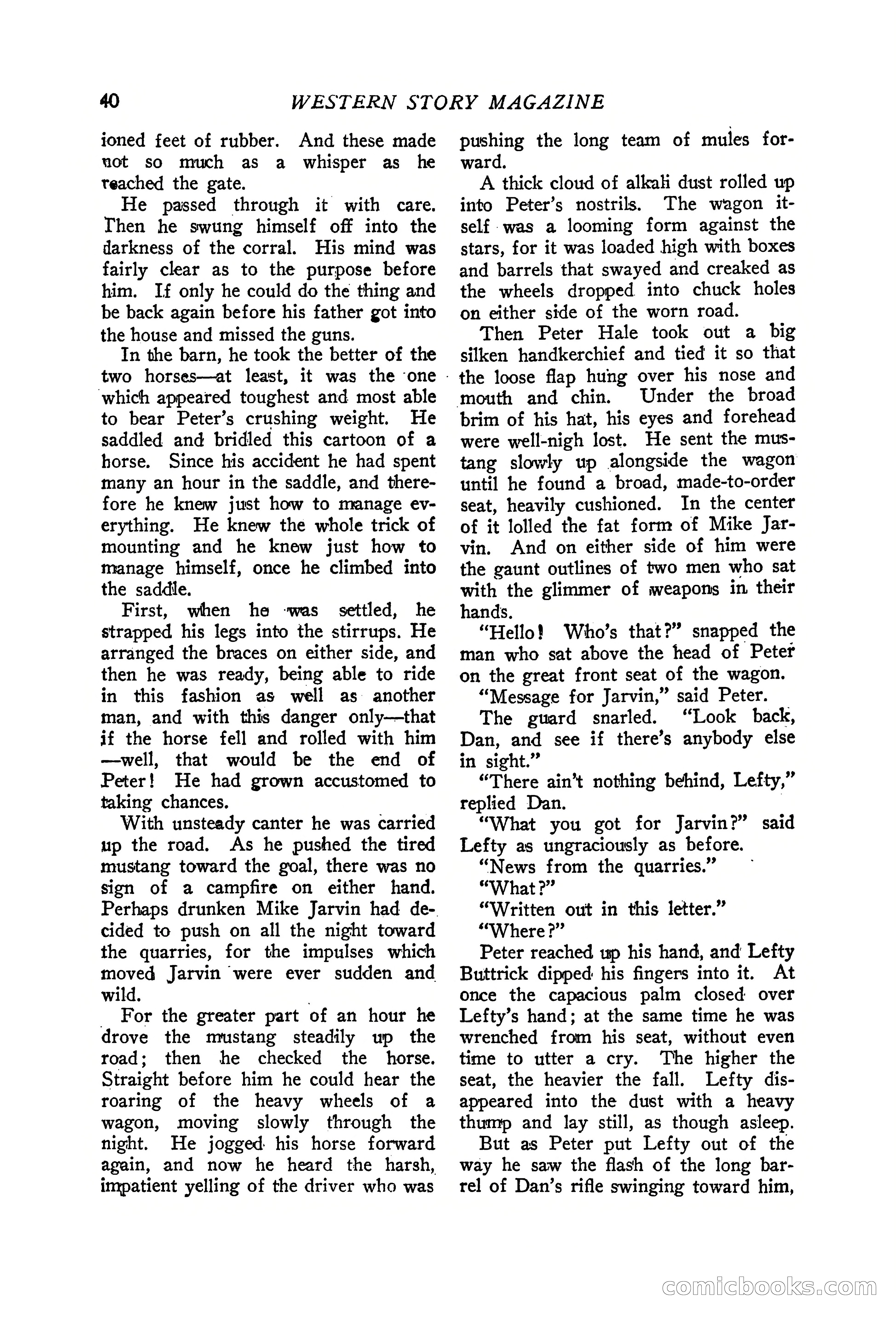 Western Story Magazine, June 19, 1926 — page 42 of 148