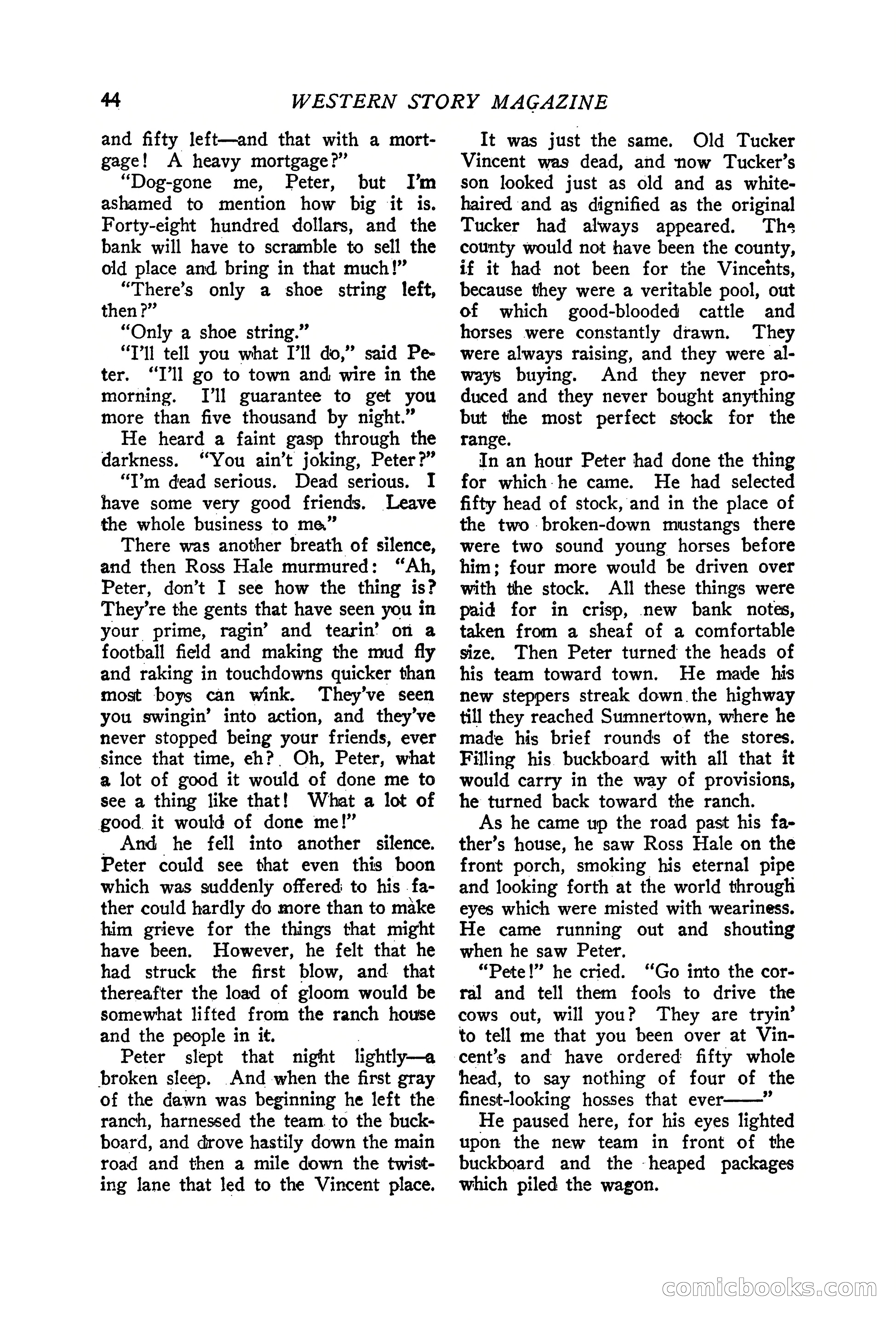 Western Story Magazine, June 19, 1926 — page 46 of 148