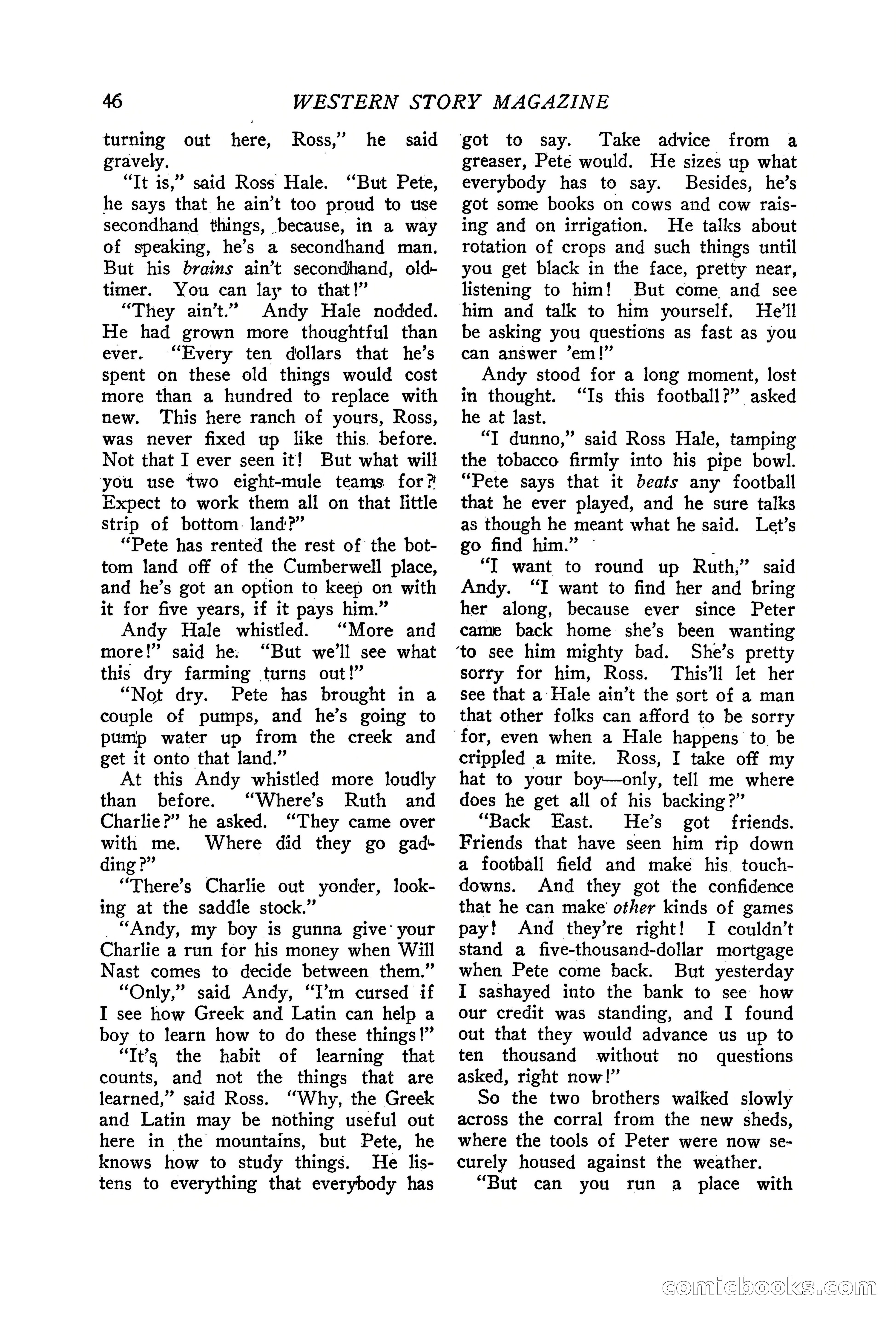 Western Story Magazine, June 19, 1926 — page 48 of 148