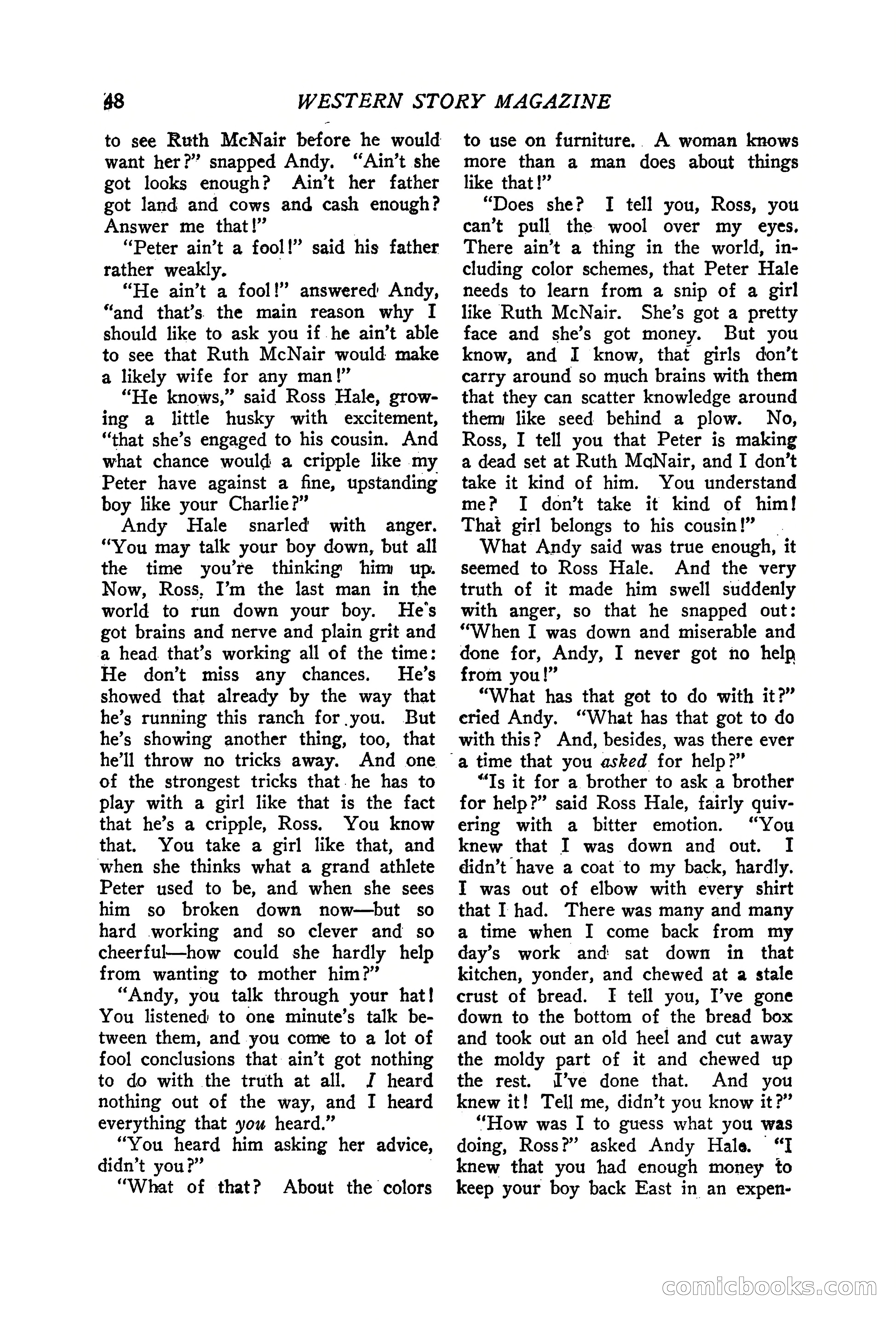 Western Story Magazine, June 19, 1926 — page 50 of 148