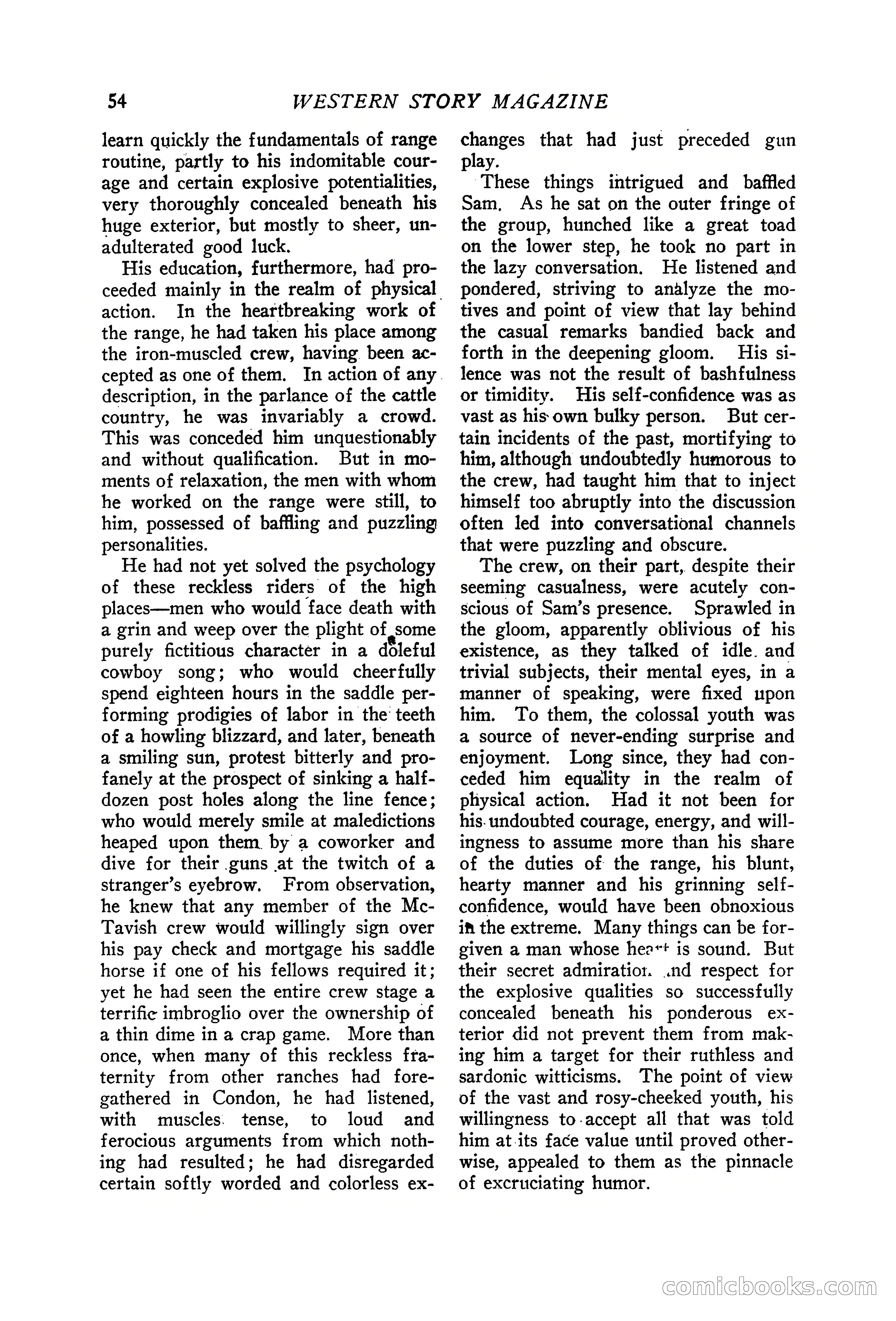 Western Story Magazine, June 19, 1926 — page 56 of 148