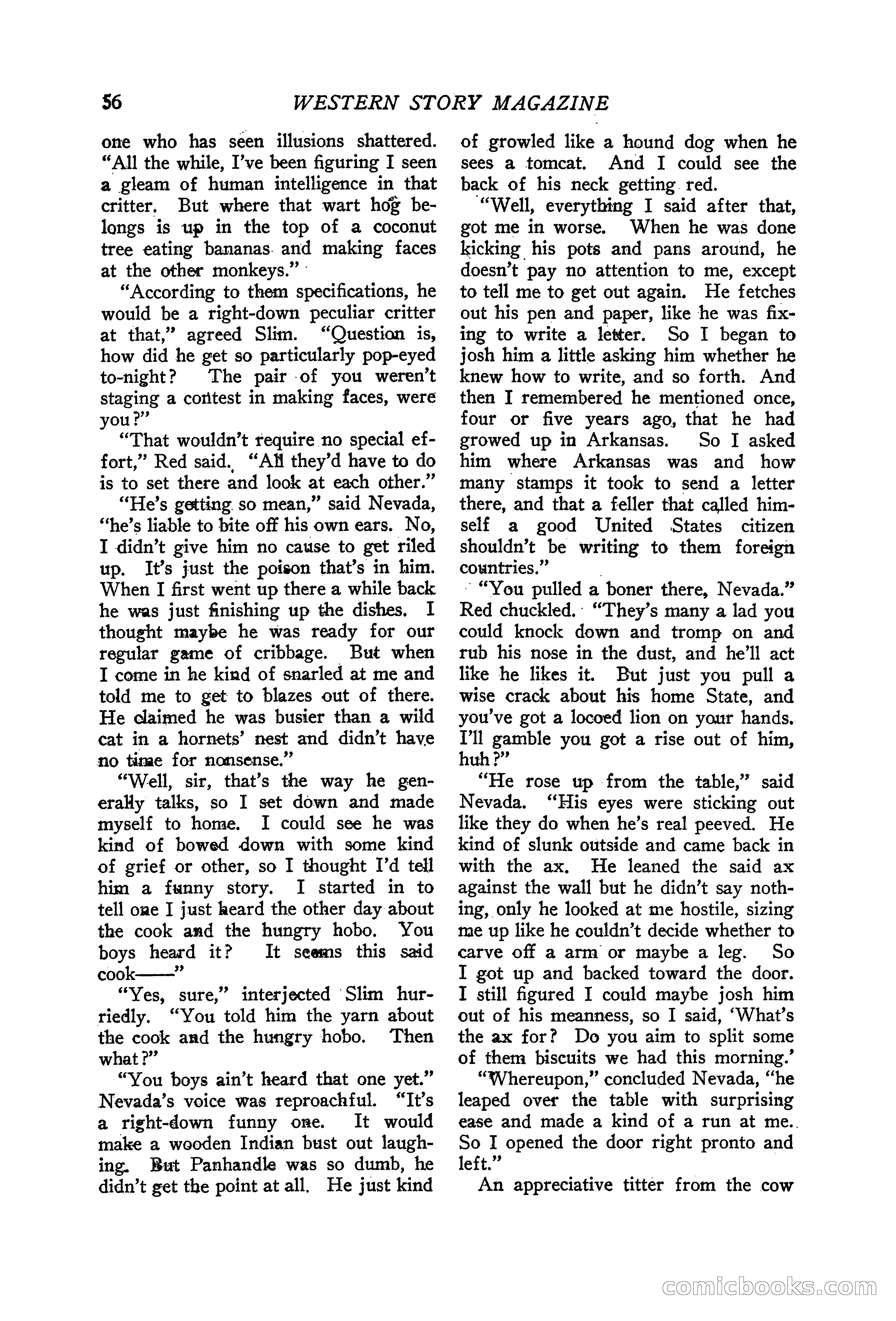 Western Story Magazine, June 19, 1926 — page 58 of 148