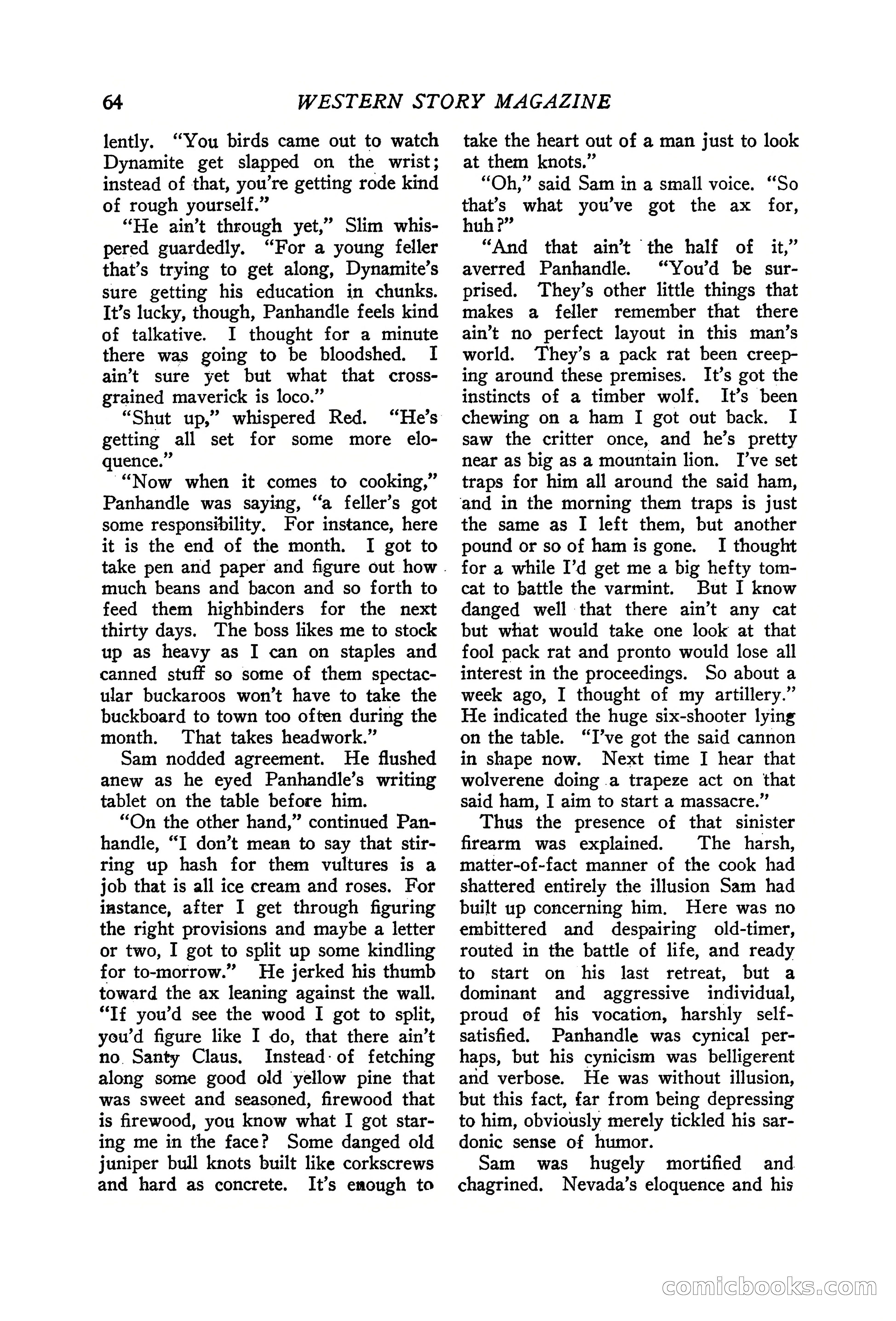 Western Story Magazine, June 19, 1926 — page 66 of 148