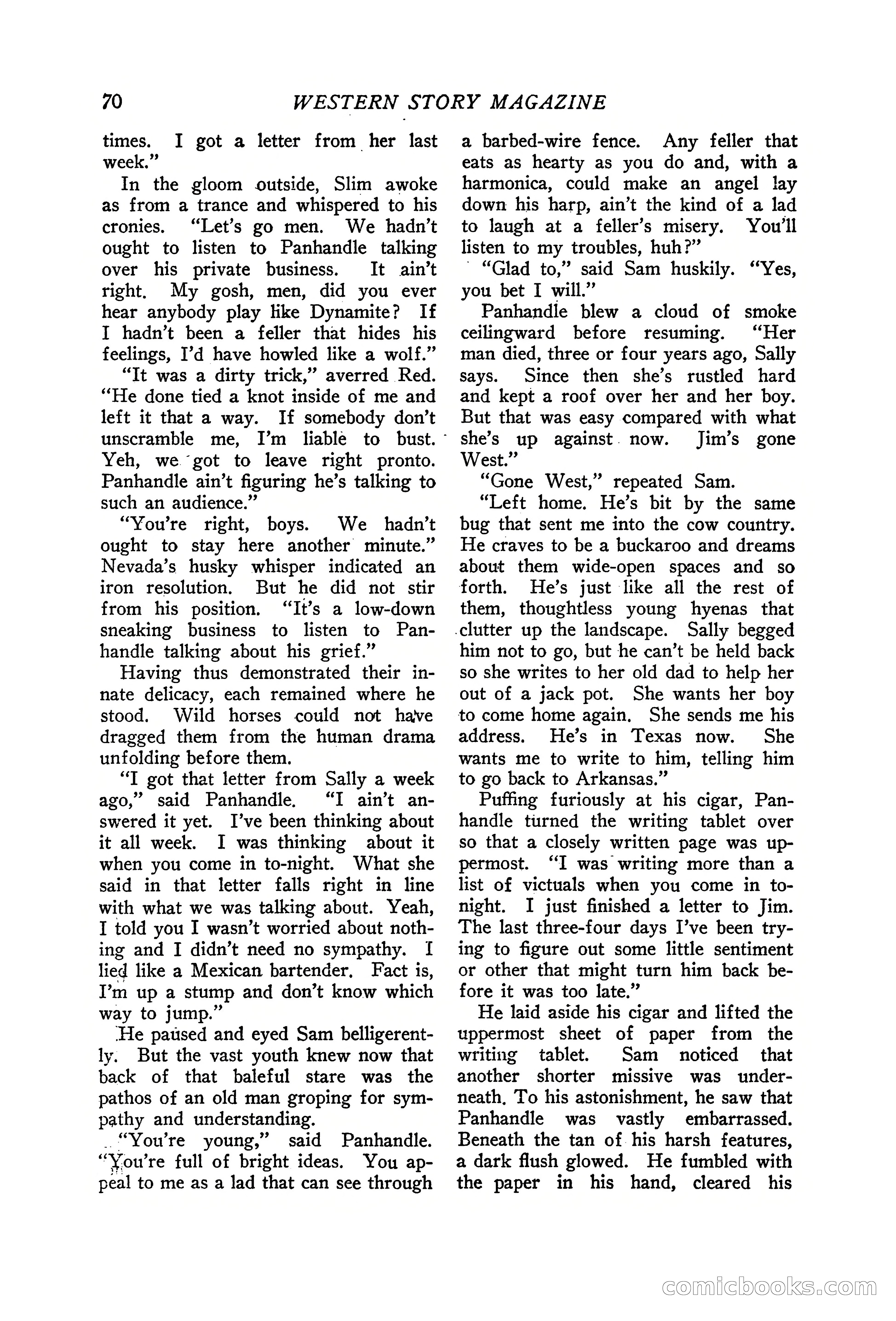 Western Story Magazine, June 19, 1926 — page 72 of 148