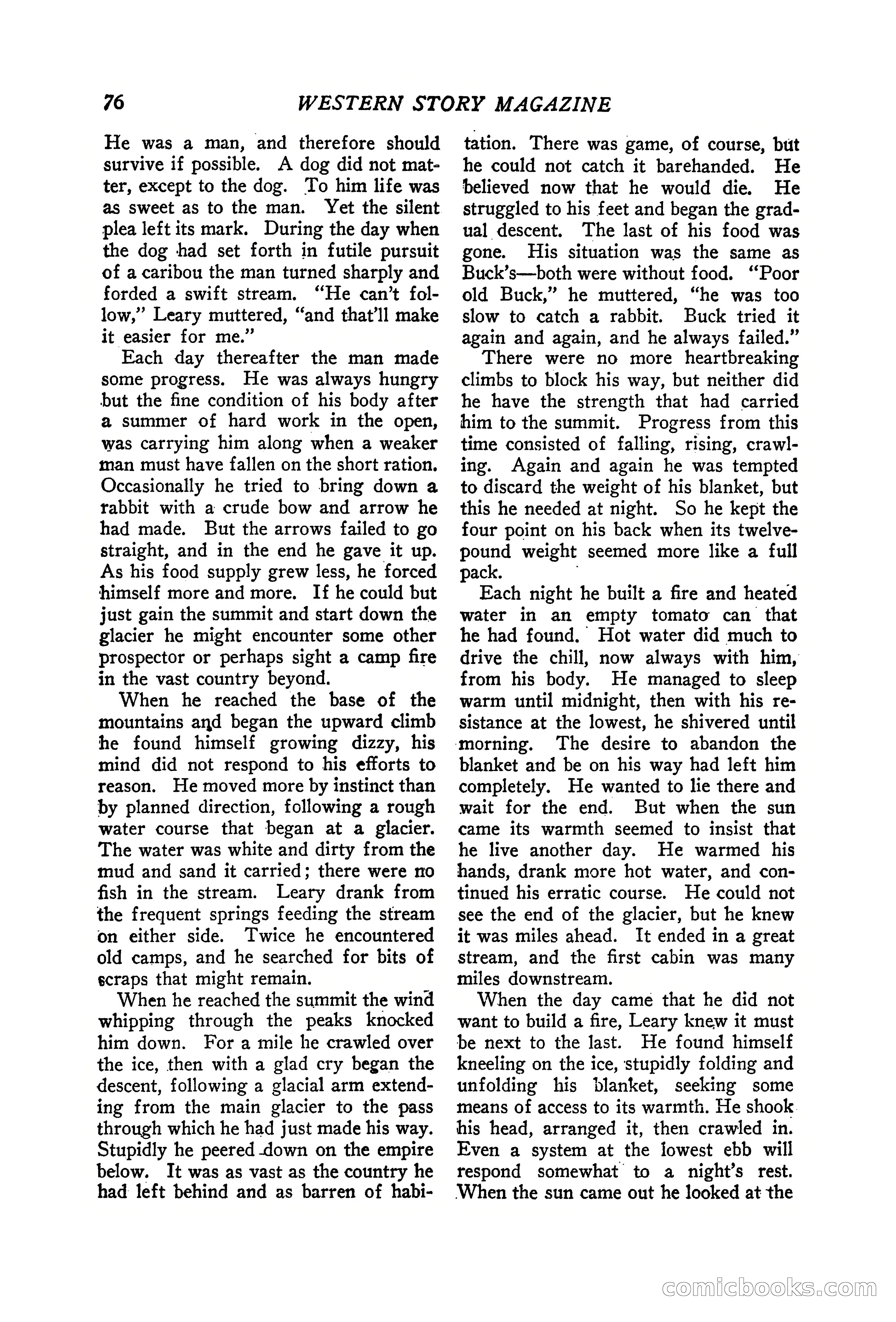 Western Story Magazine, June 19, 1926 — page 78 of 148