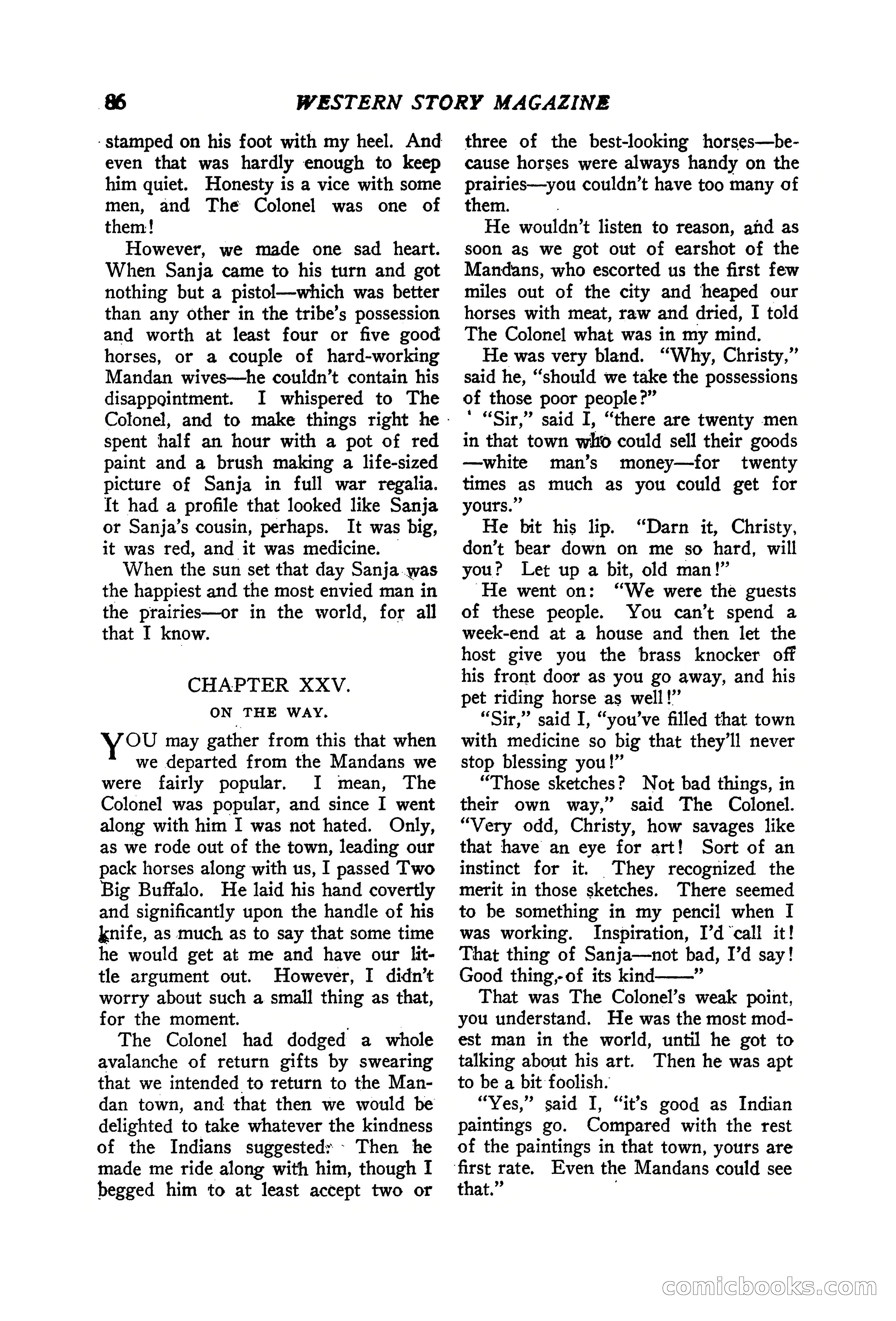 Western Story Magazine, June 19, 1926 — page 88 of 148
