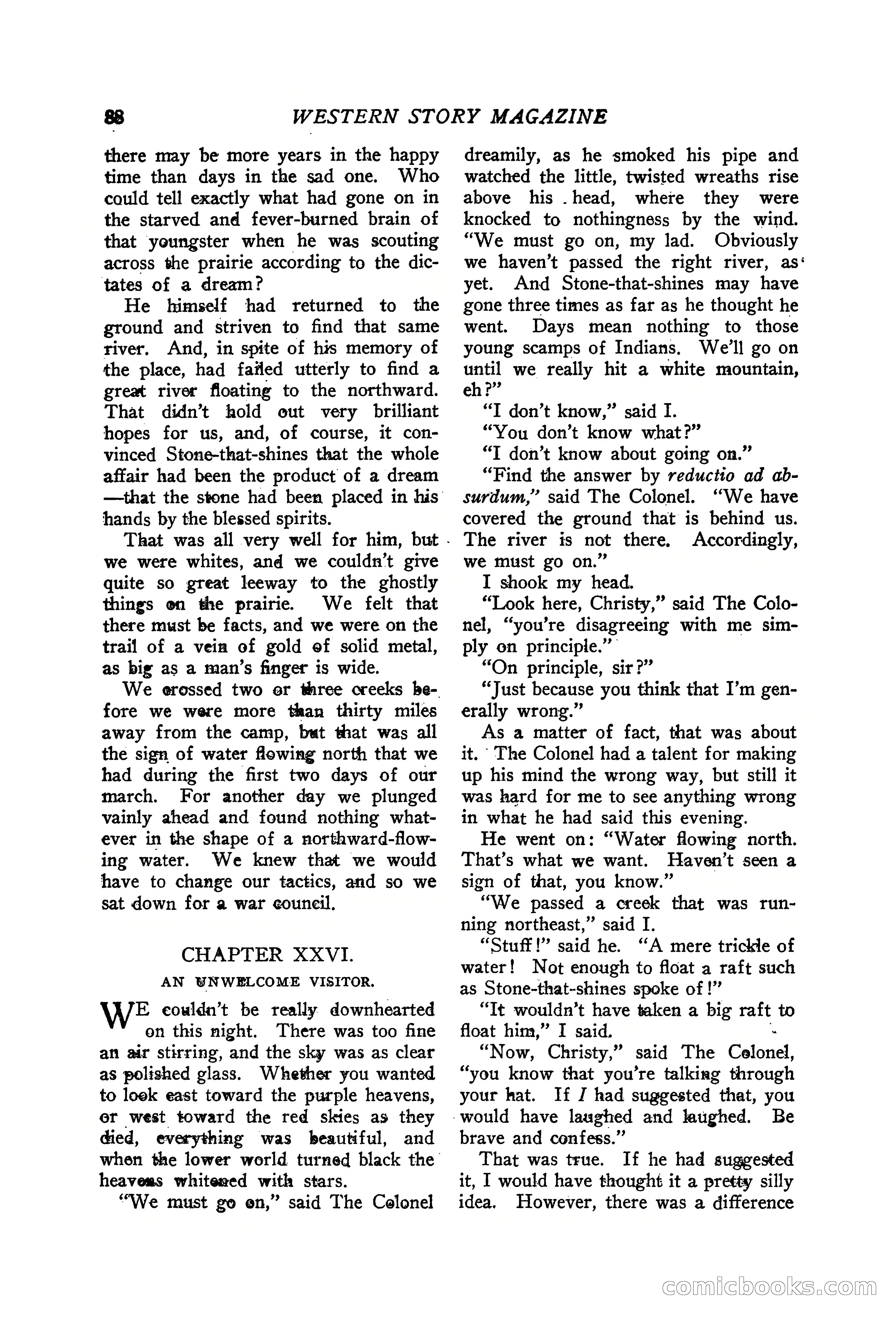 Western Story Magazine, June 19, 1926 — page 90 of 148