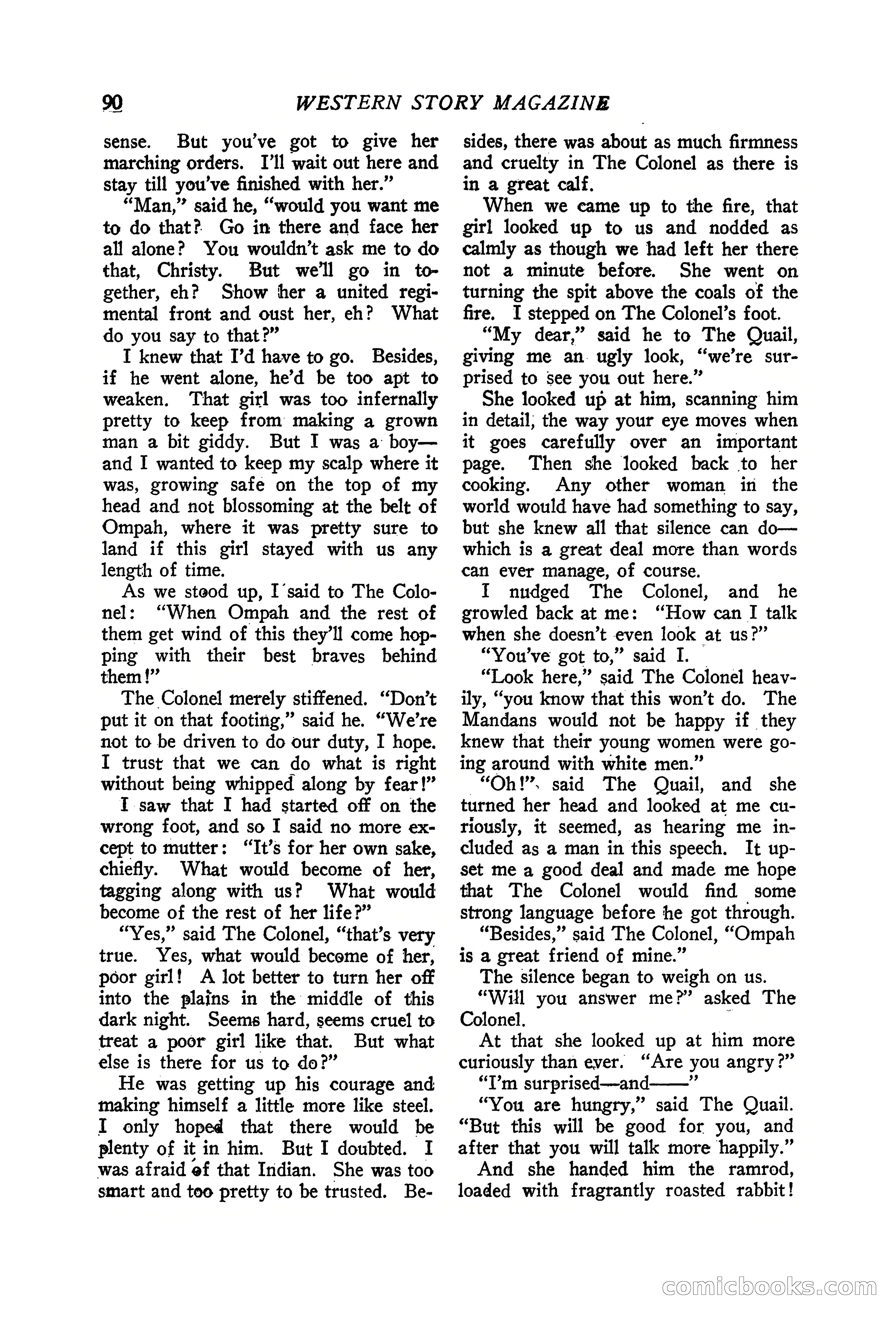 Western Story Magazine, June 19, 1926 — page 92 of 148