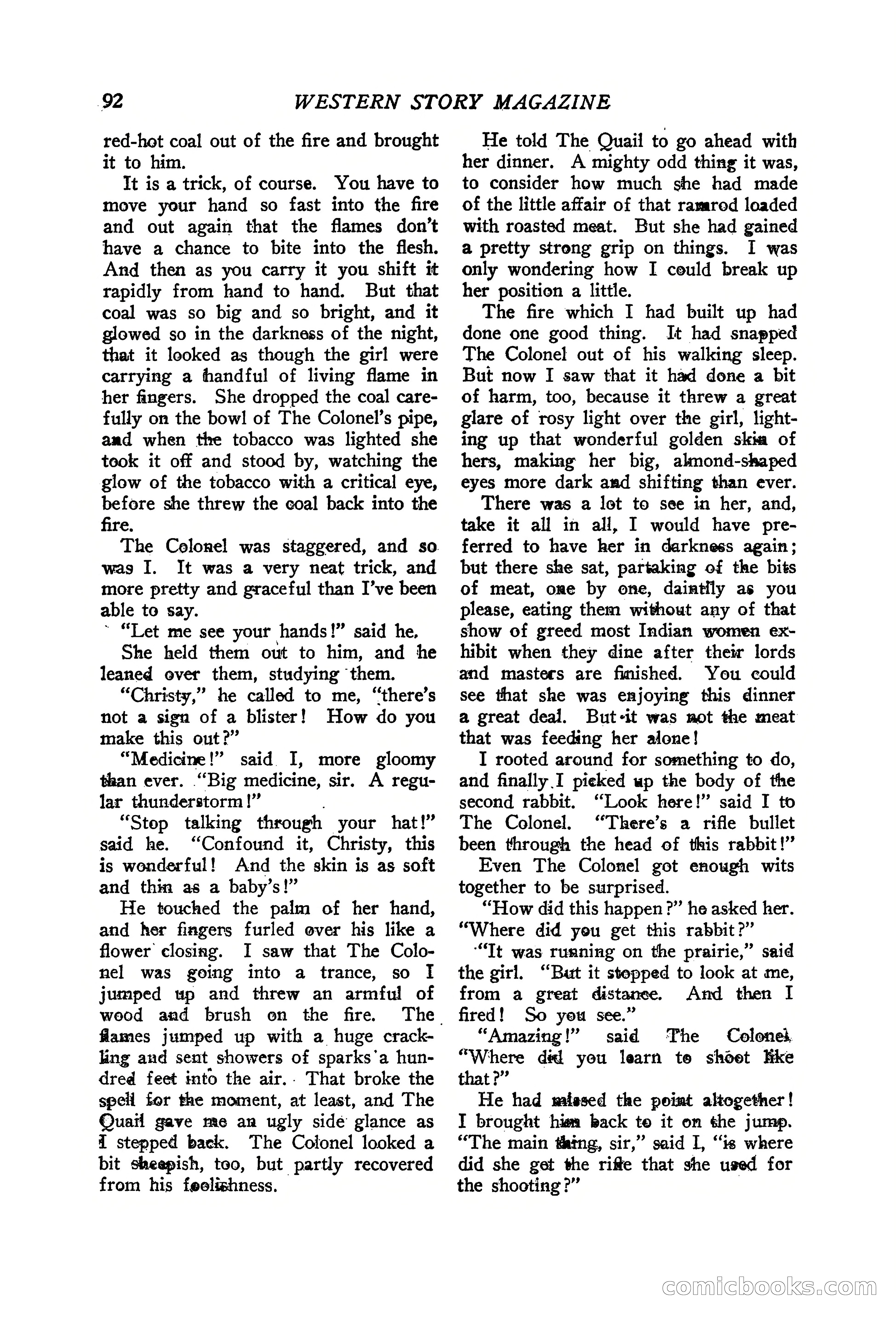 Western Story Magazine, June 19, 1926 — page 94 of 148