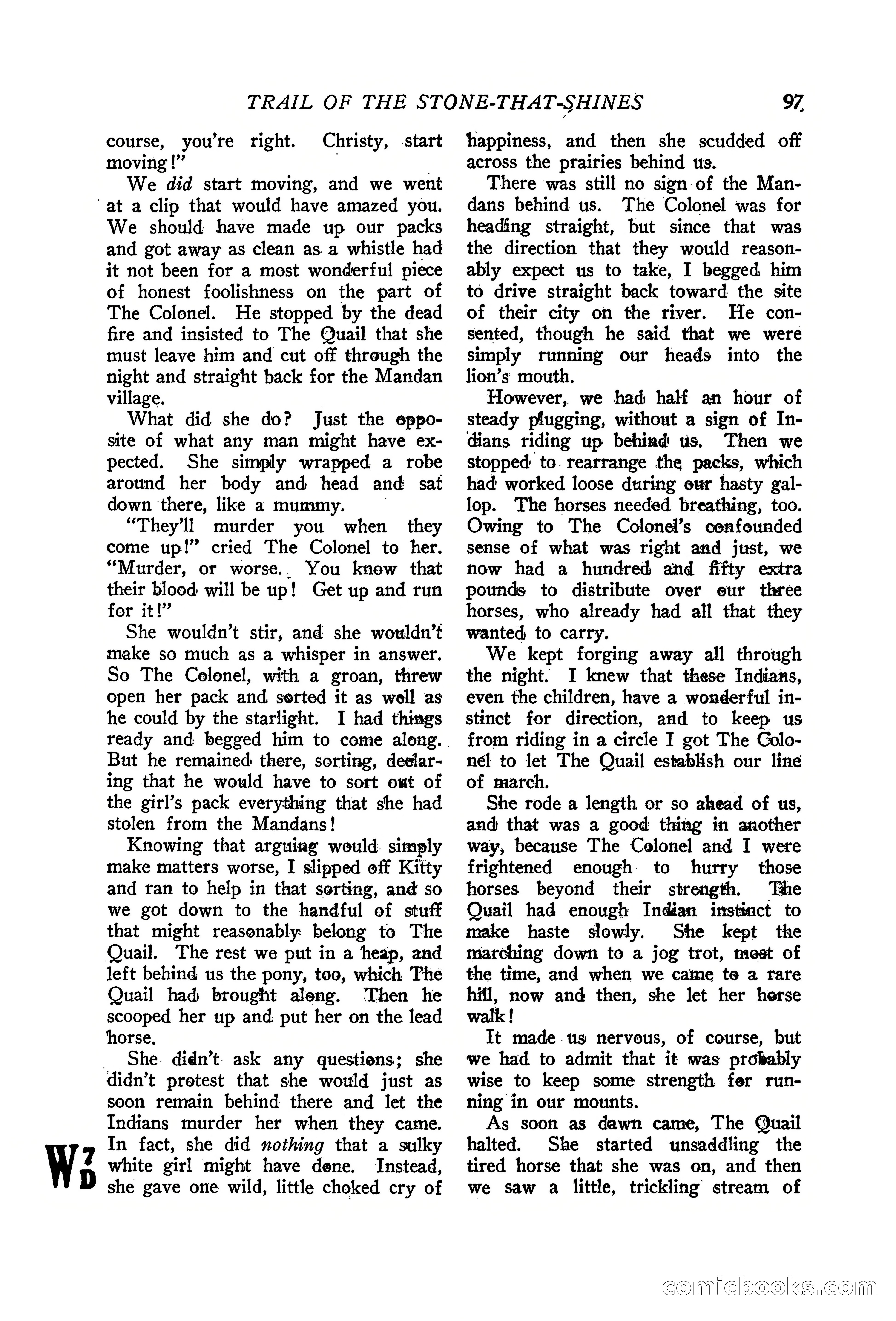 Western Story Magazine, June 19, 1926 — page 99 of 148