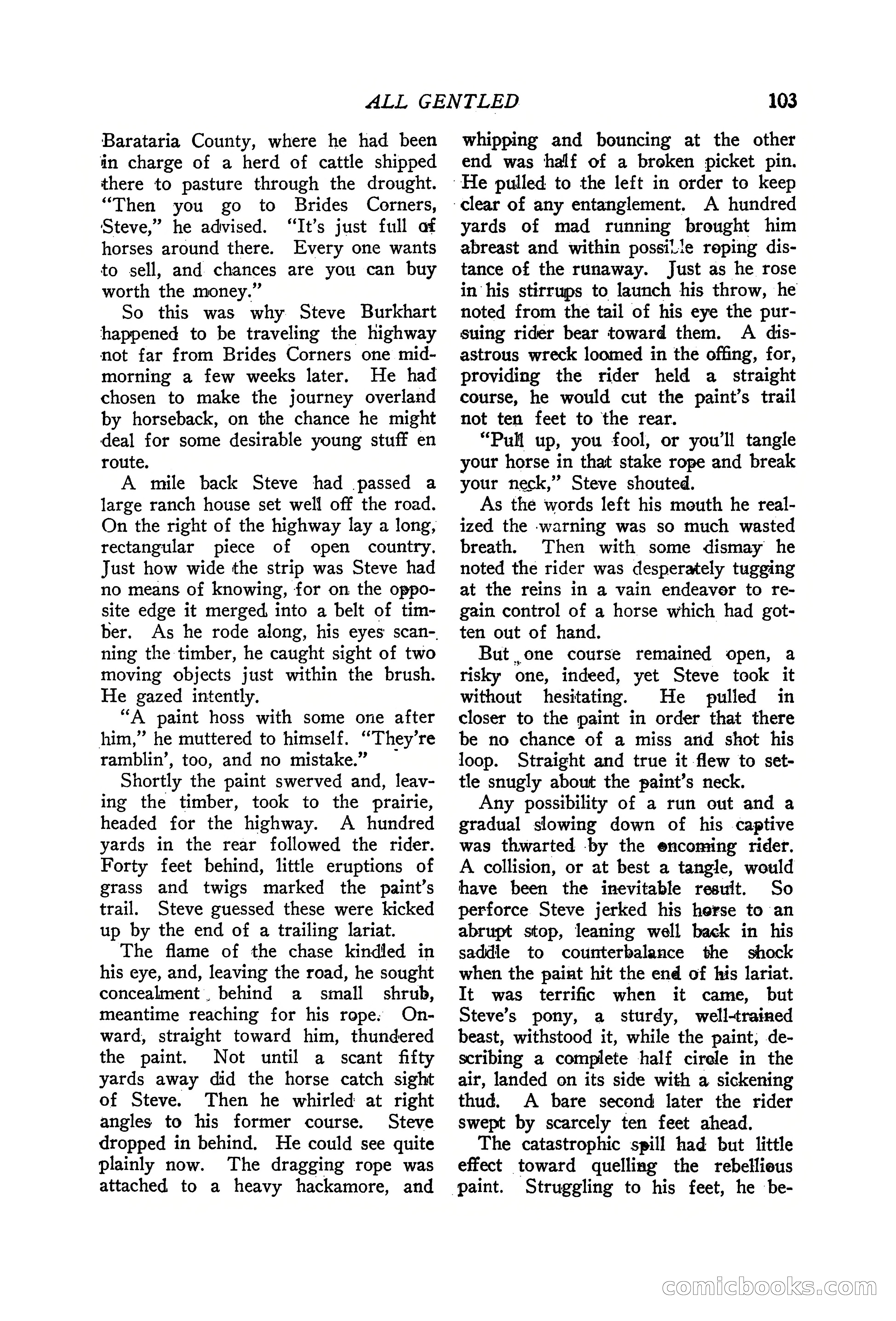 Western Story Magazine, June 19, 1926 — page 105 of 148