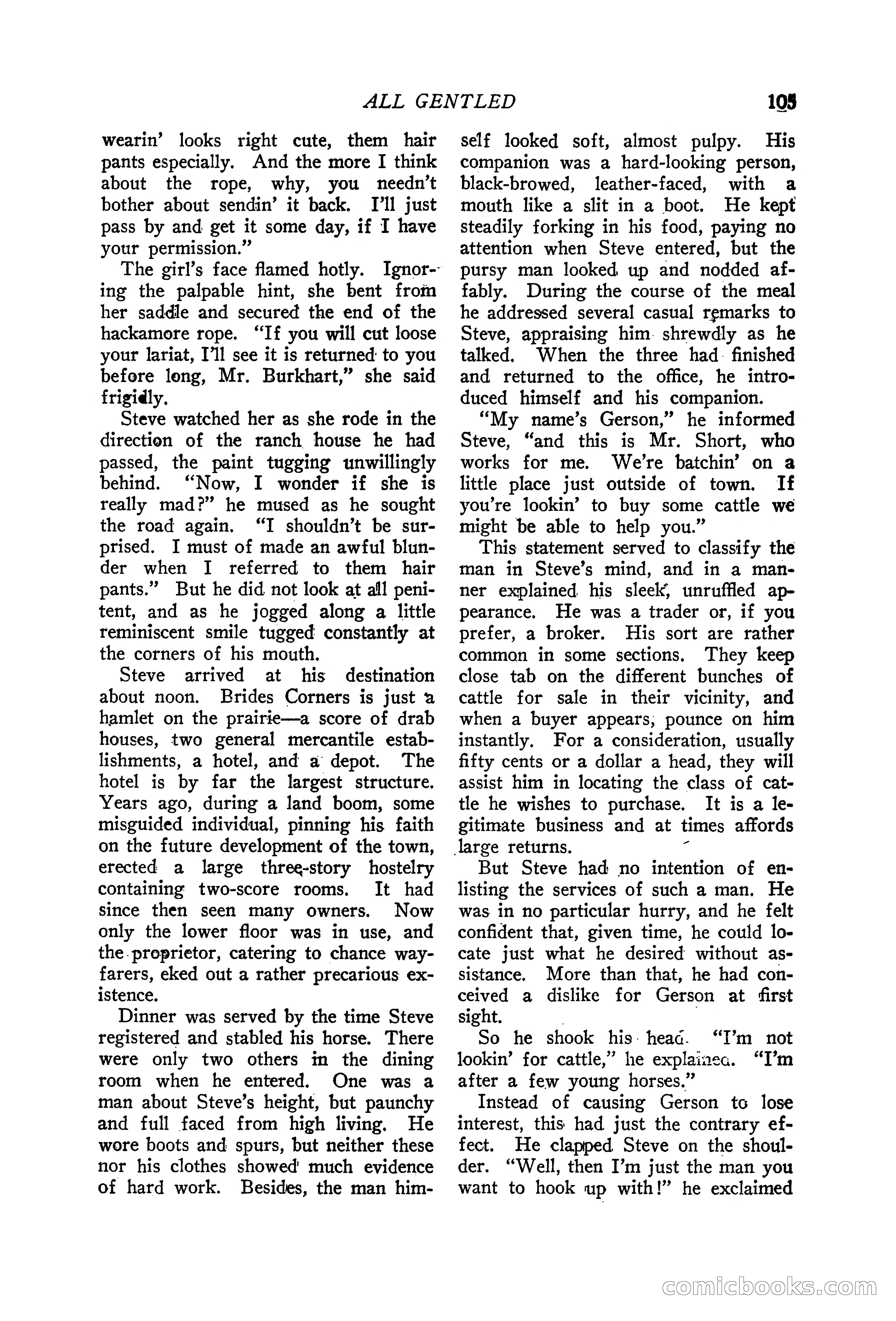 Western Story Magazine, June 19, 1926 — page 107 of 148