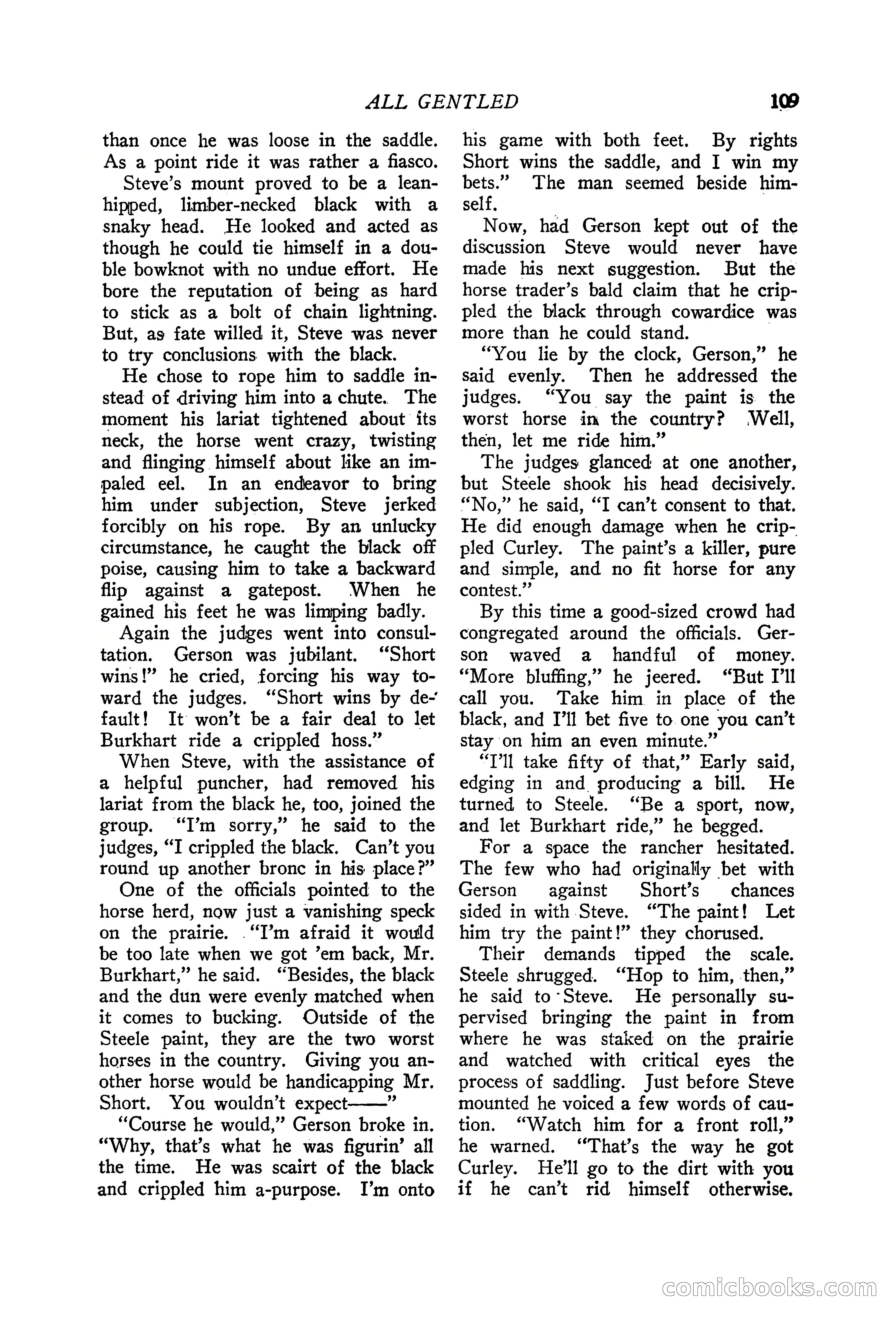 Western Story Magazine, June 19, 1926 — page 111 of 148