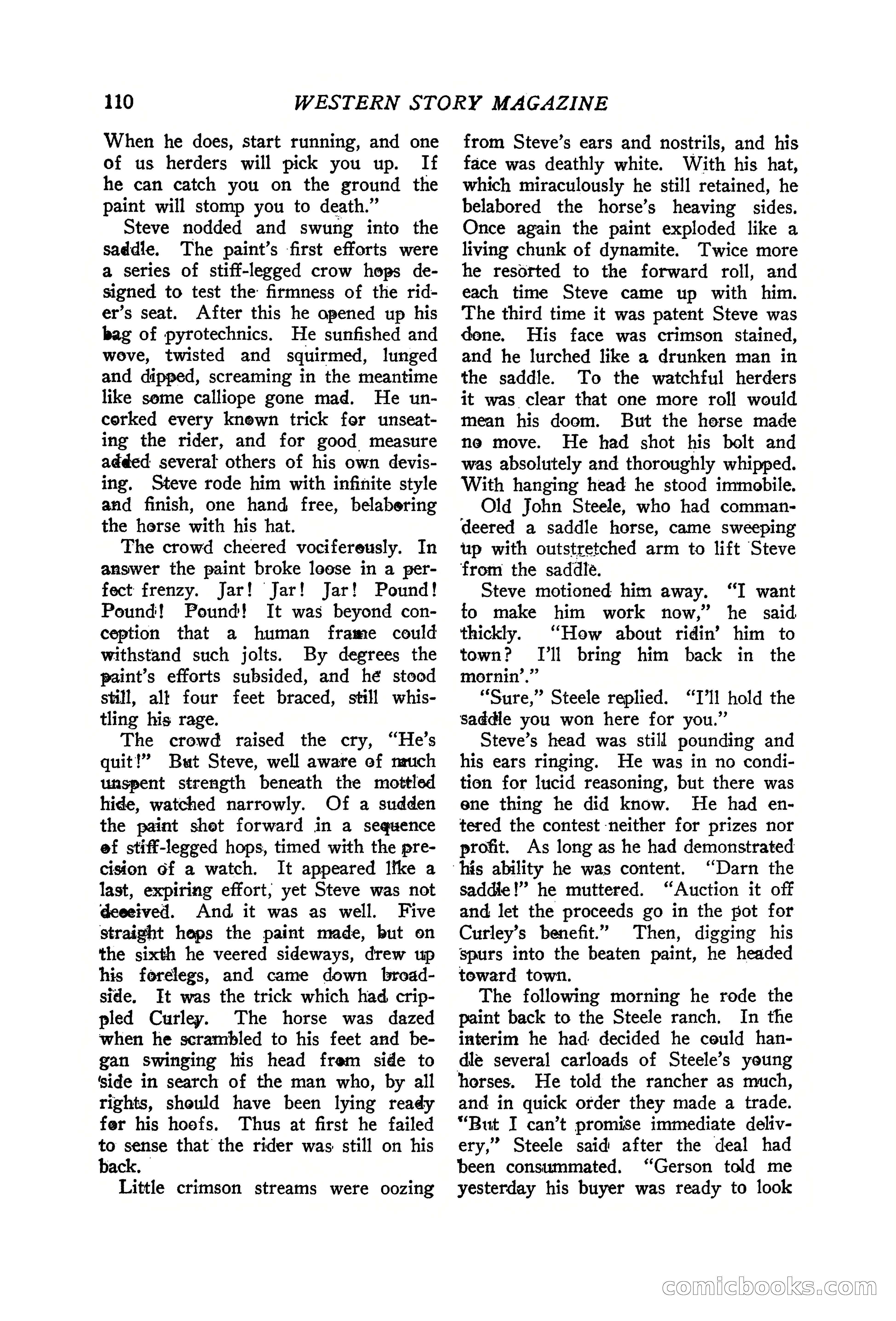 Western Story Magazine, June 19, 1926 — page 112 of 148