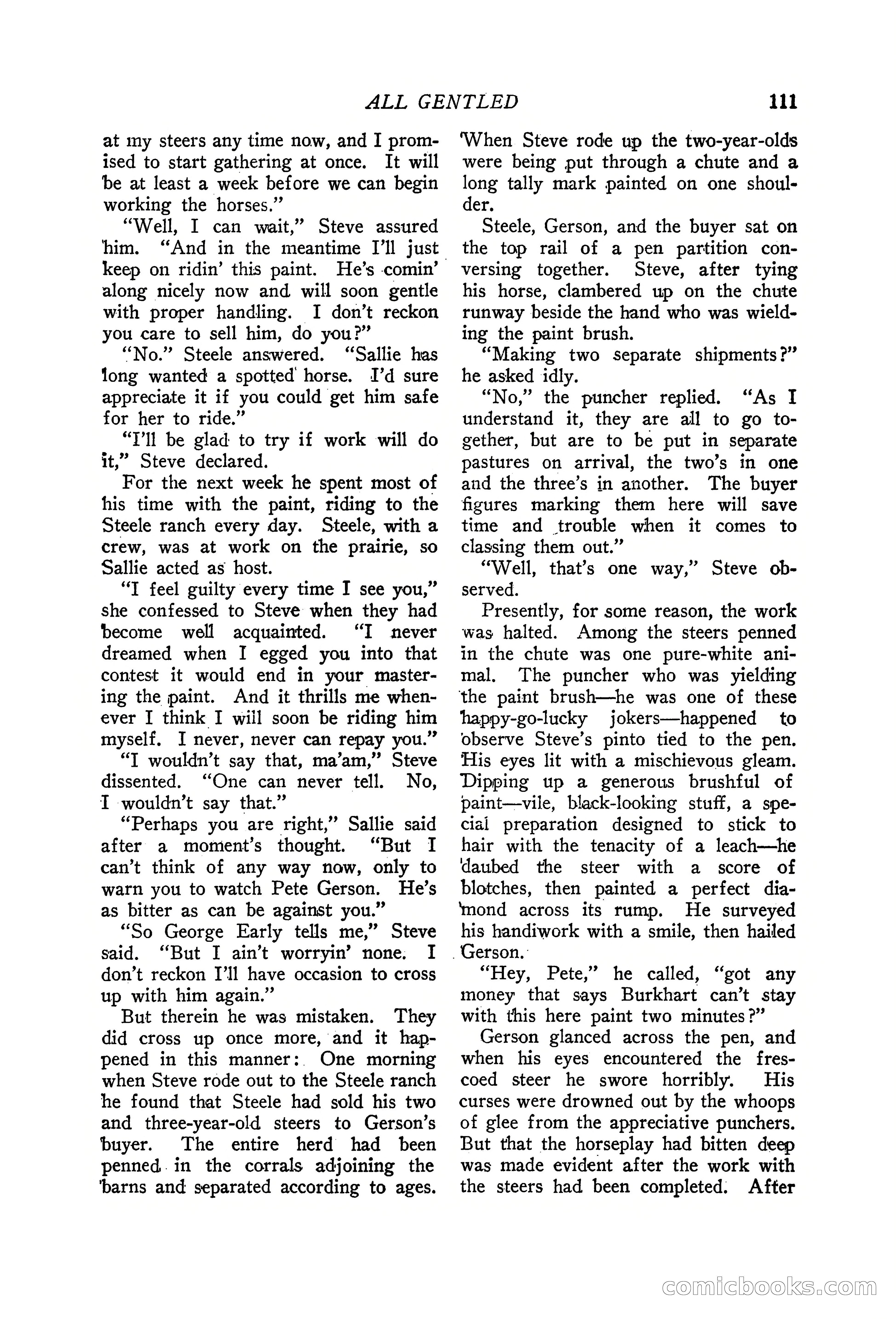 Western Story Magazine, June 19, 1926 — page 113 of 148