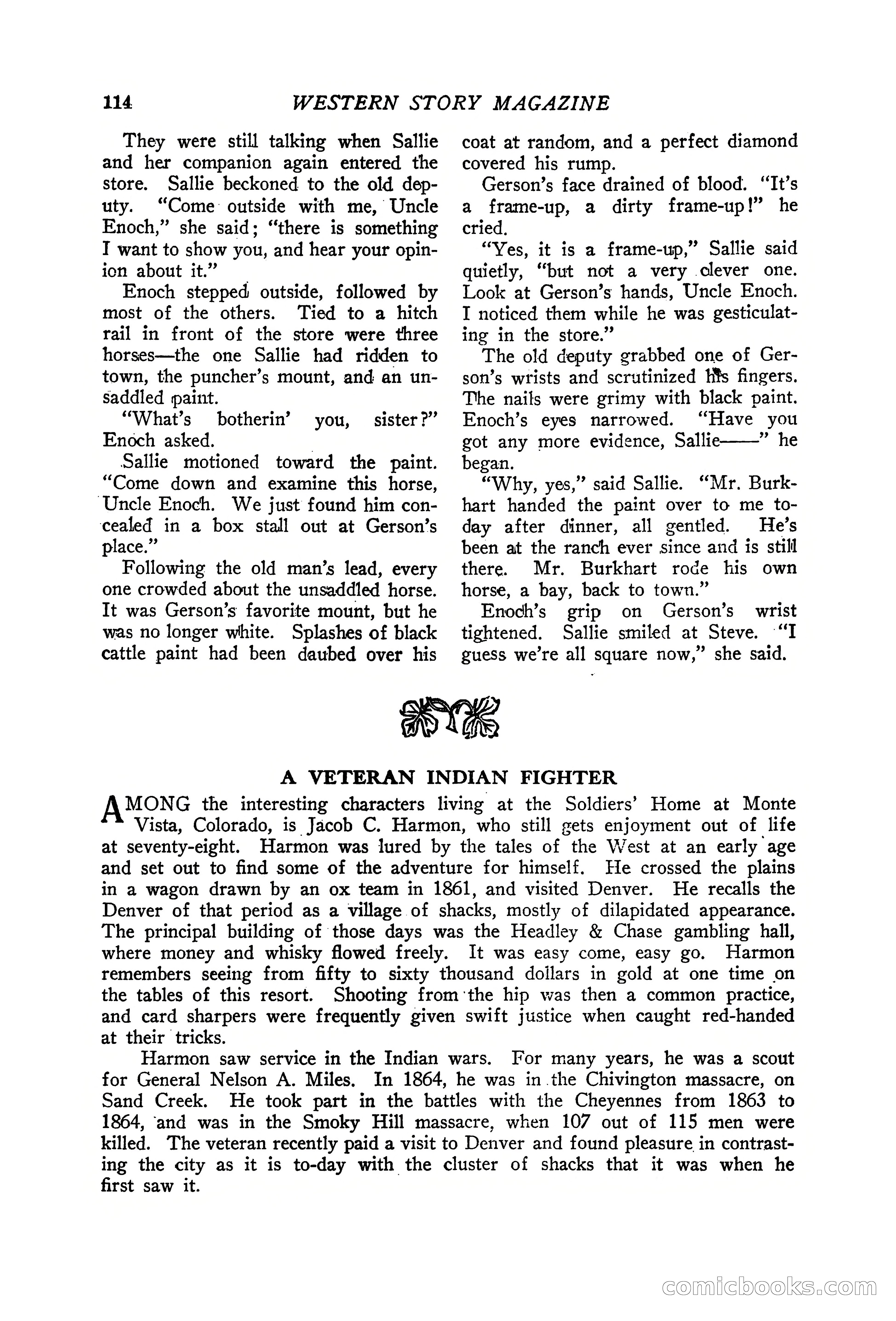 Western Story Magazine, June 19, 1926 — page 116 of 148