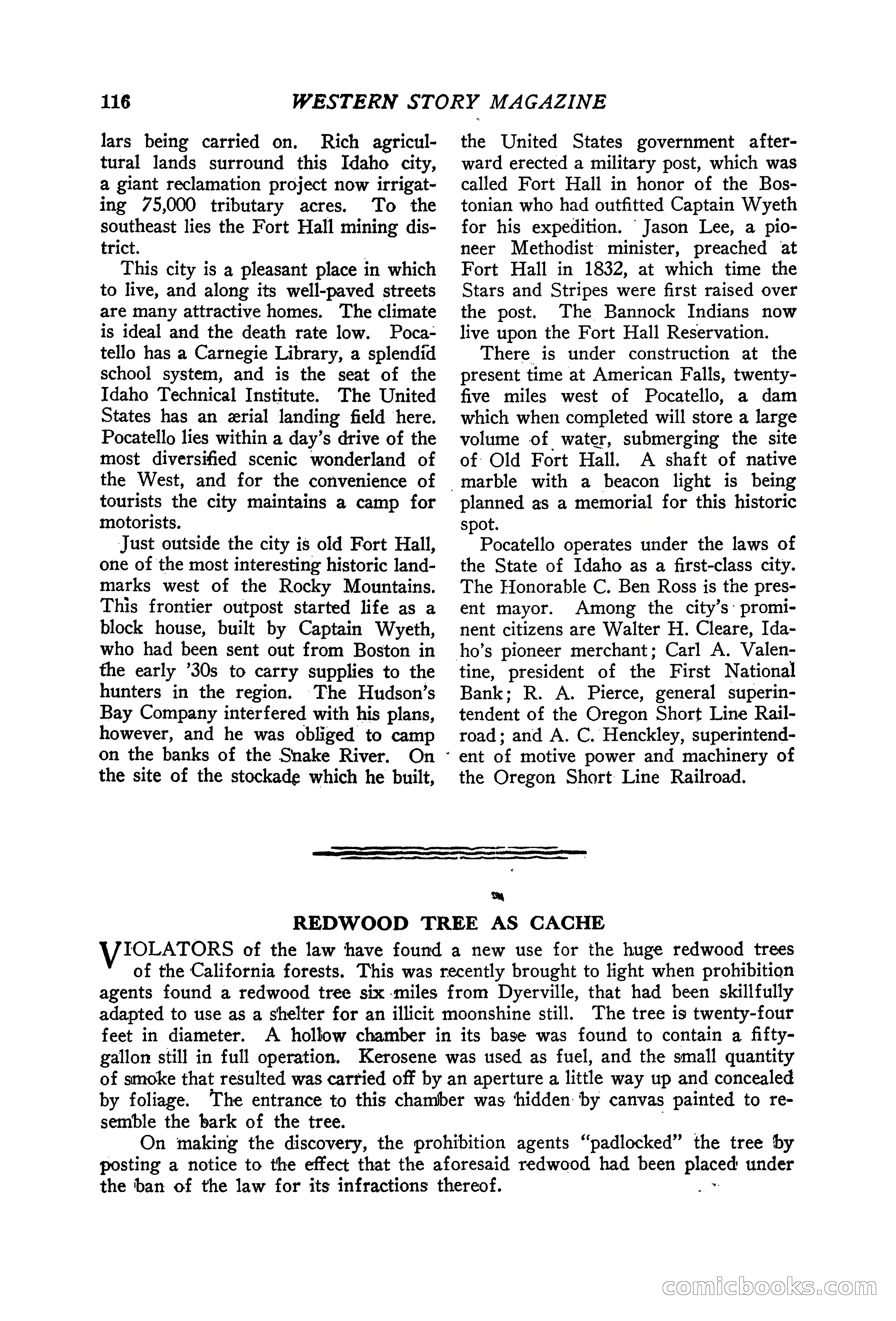 Western Story Magazine, June 19, 1926 — page 118 of 148