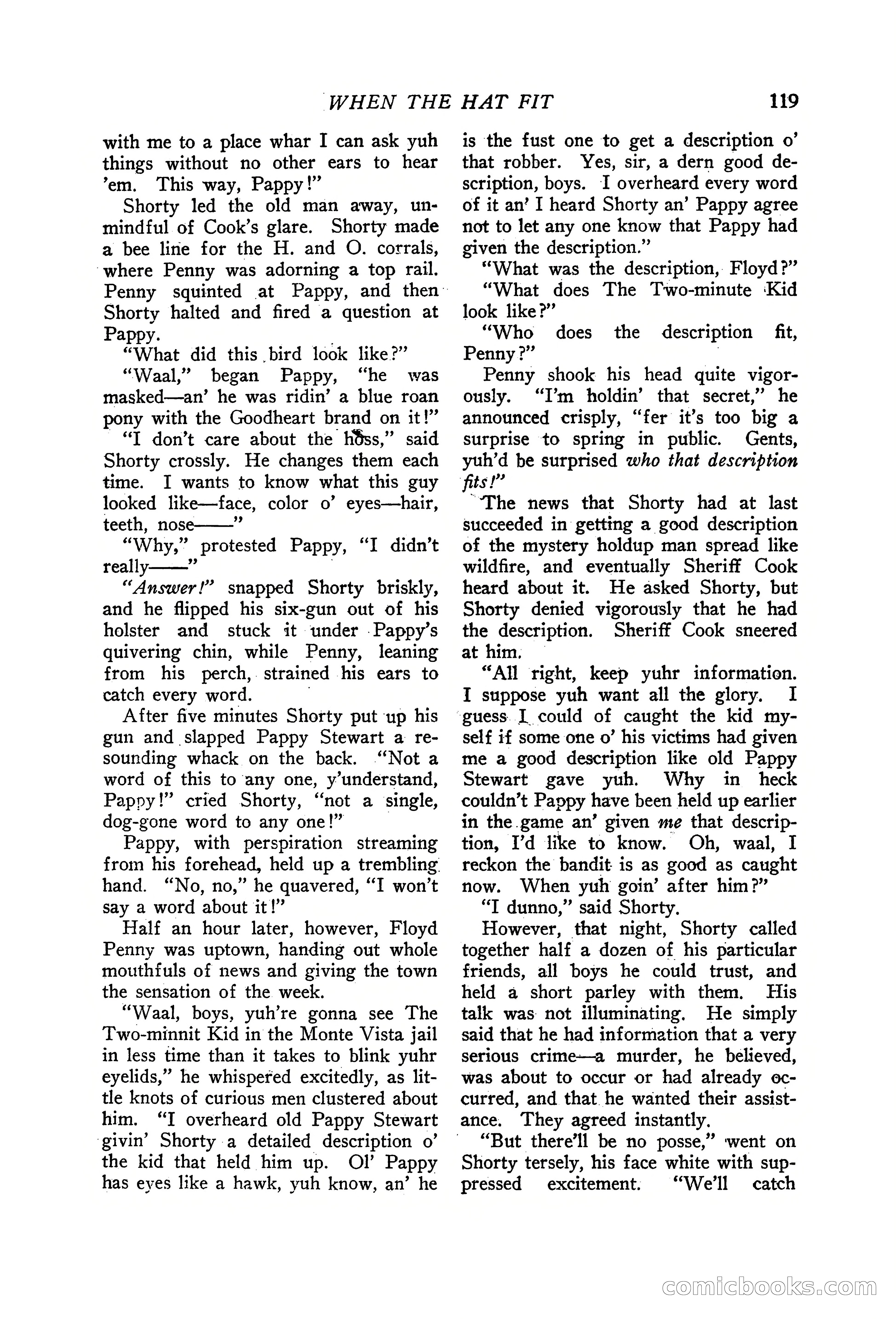 Western Story Magazine, June 19, 1926 — page 121 of 148