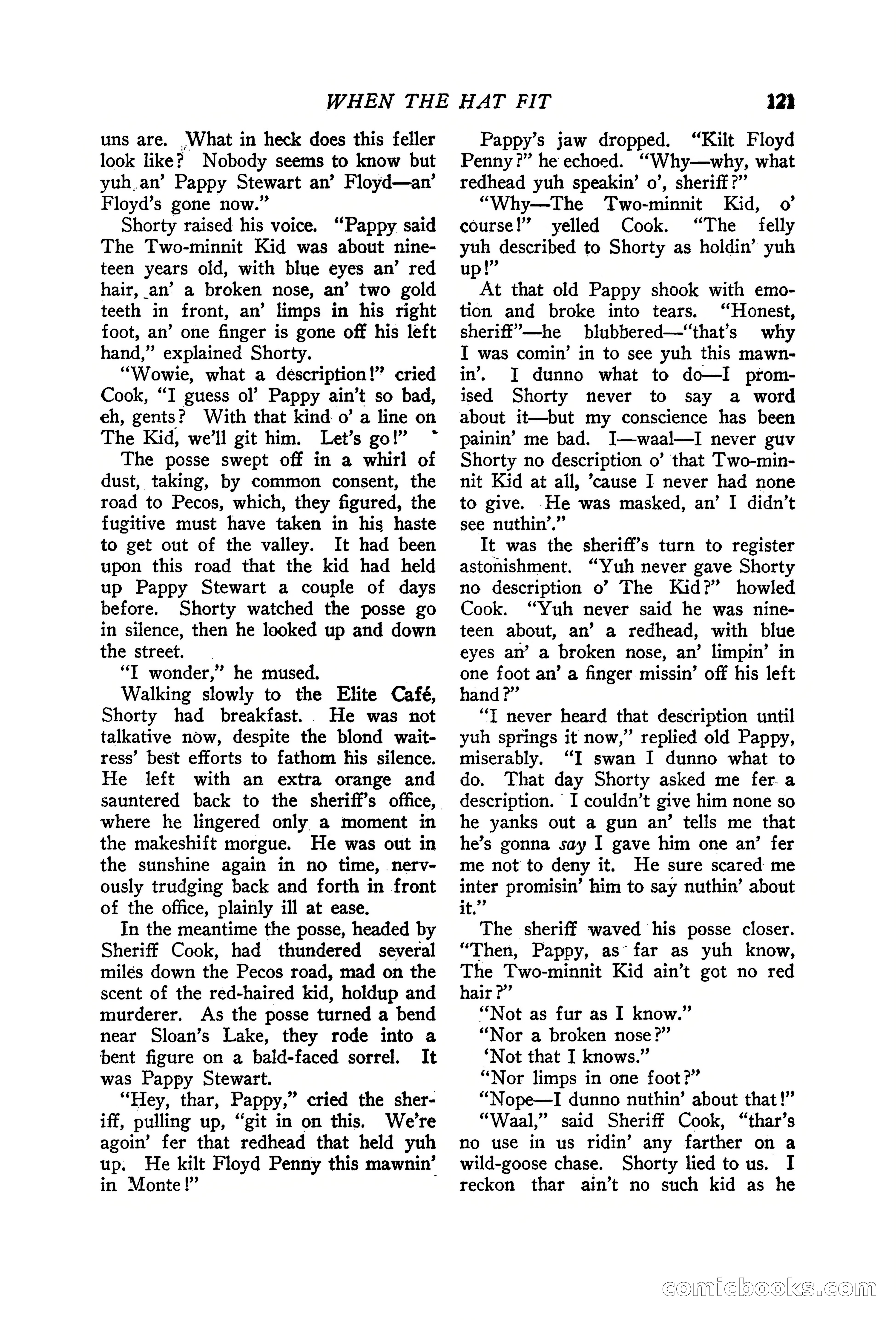 Western Story Magazine, June 19, 1926 — page 123 of 148