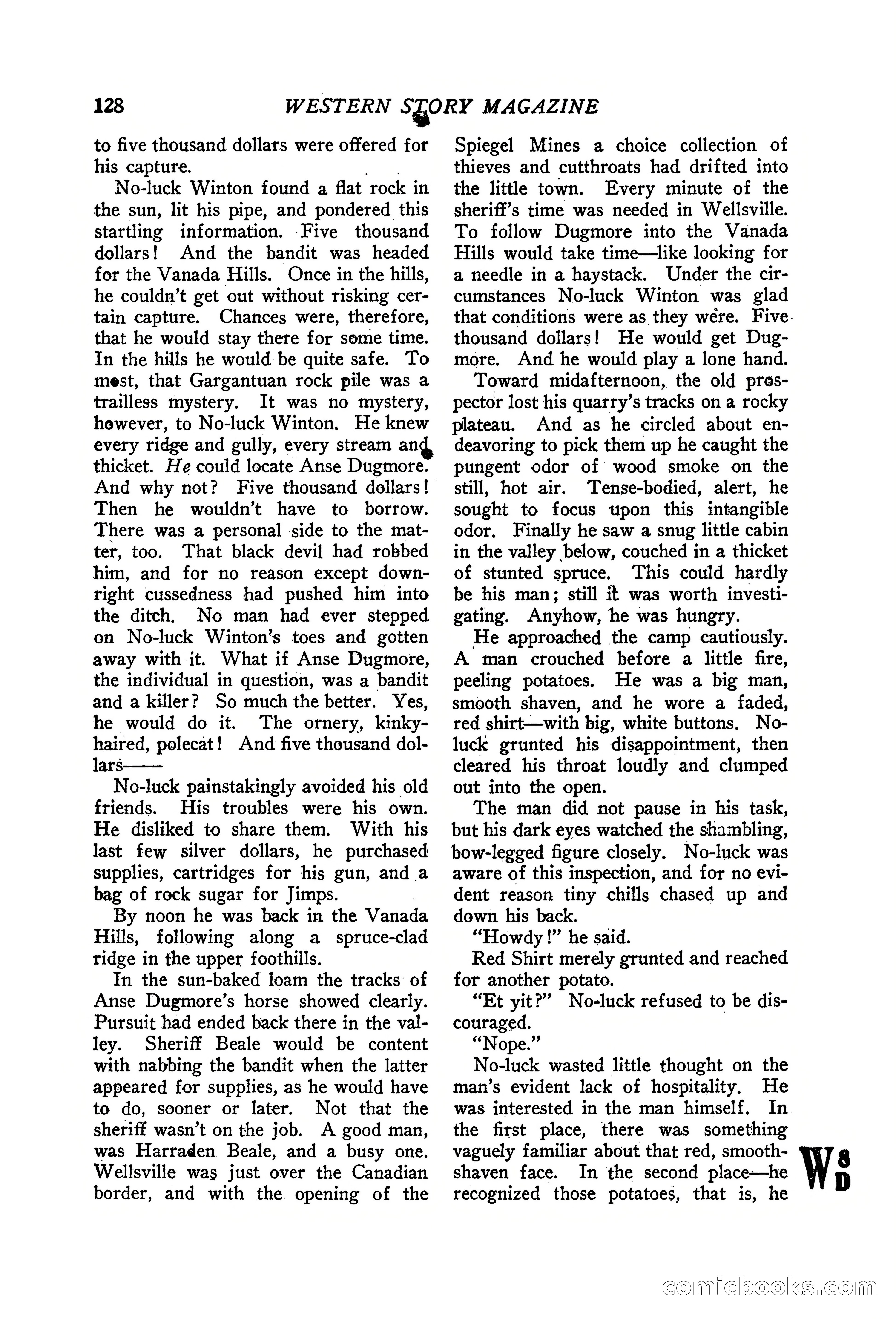 Western Story Magazine, June 19, 1926 — page 130 of 148