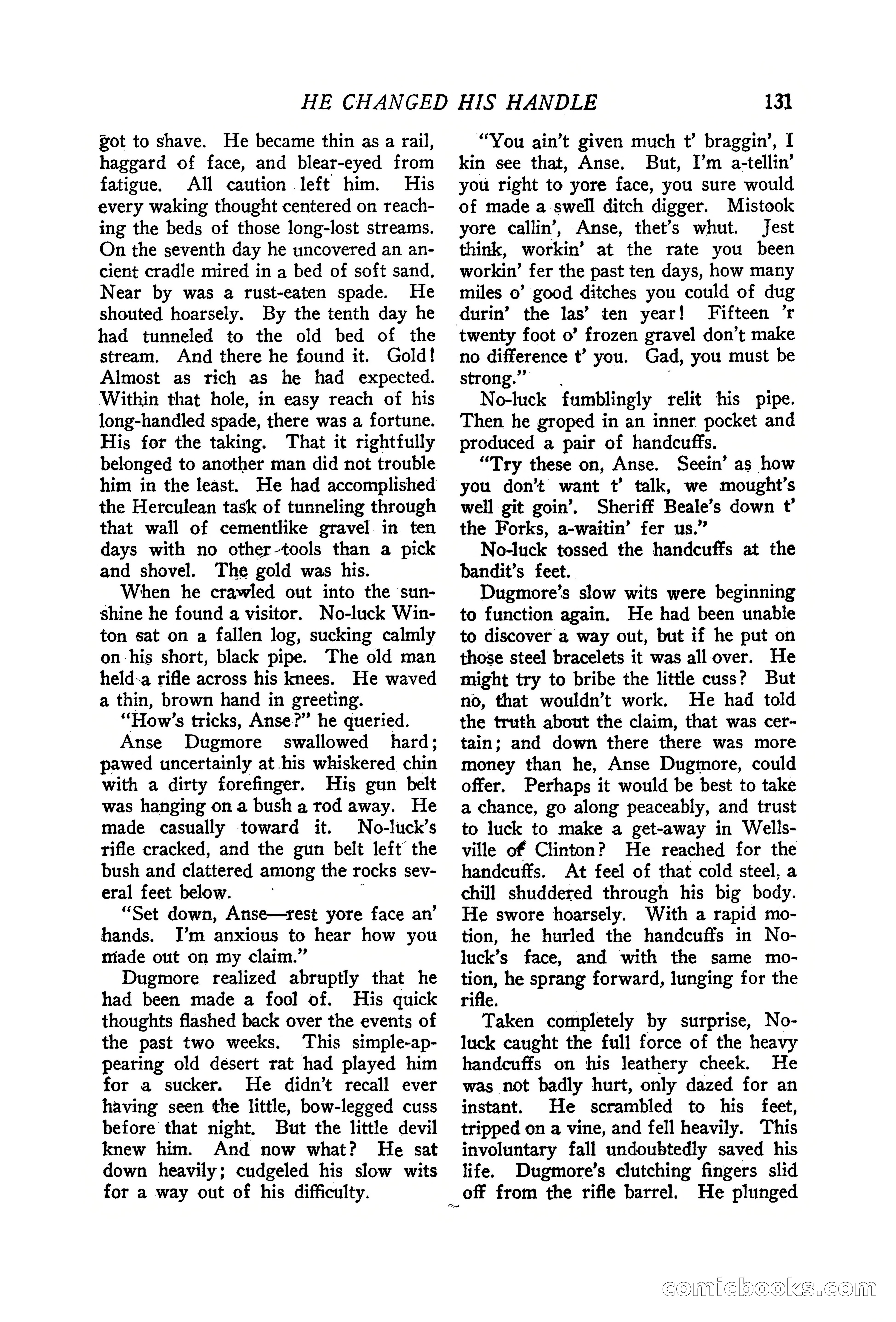 Western Story Magazine, June 19, 1926 — page 133 of 148