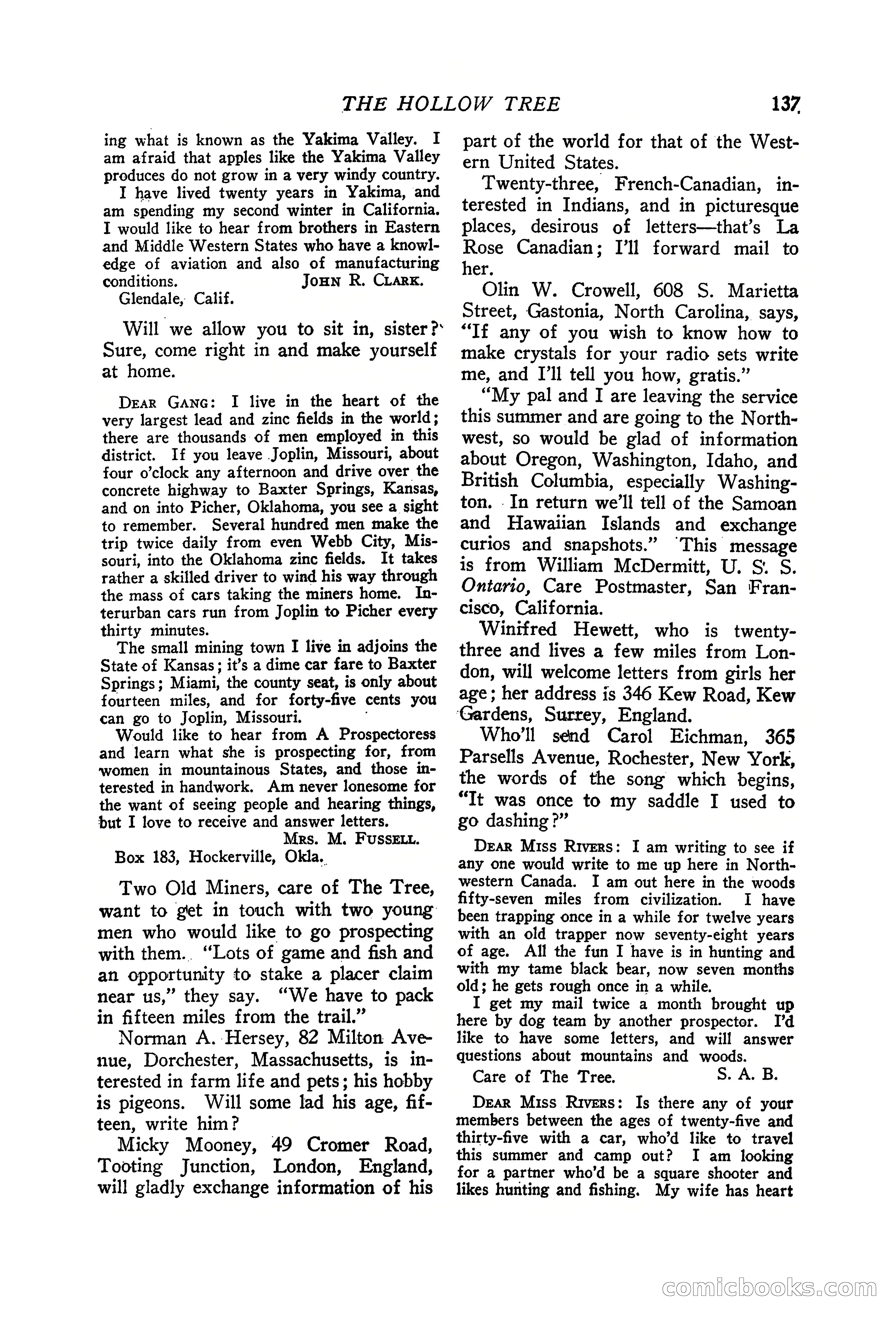 Western Story Magazine, June 19, 1926 — page 139 of 148