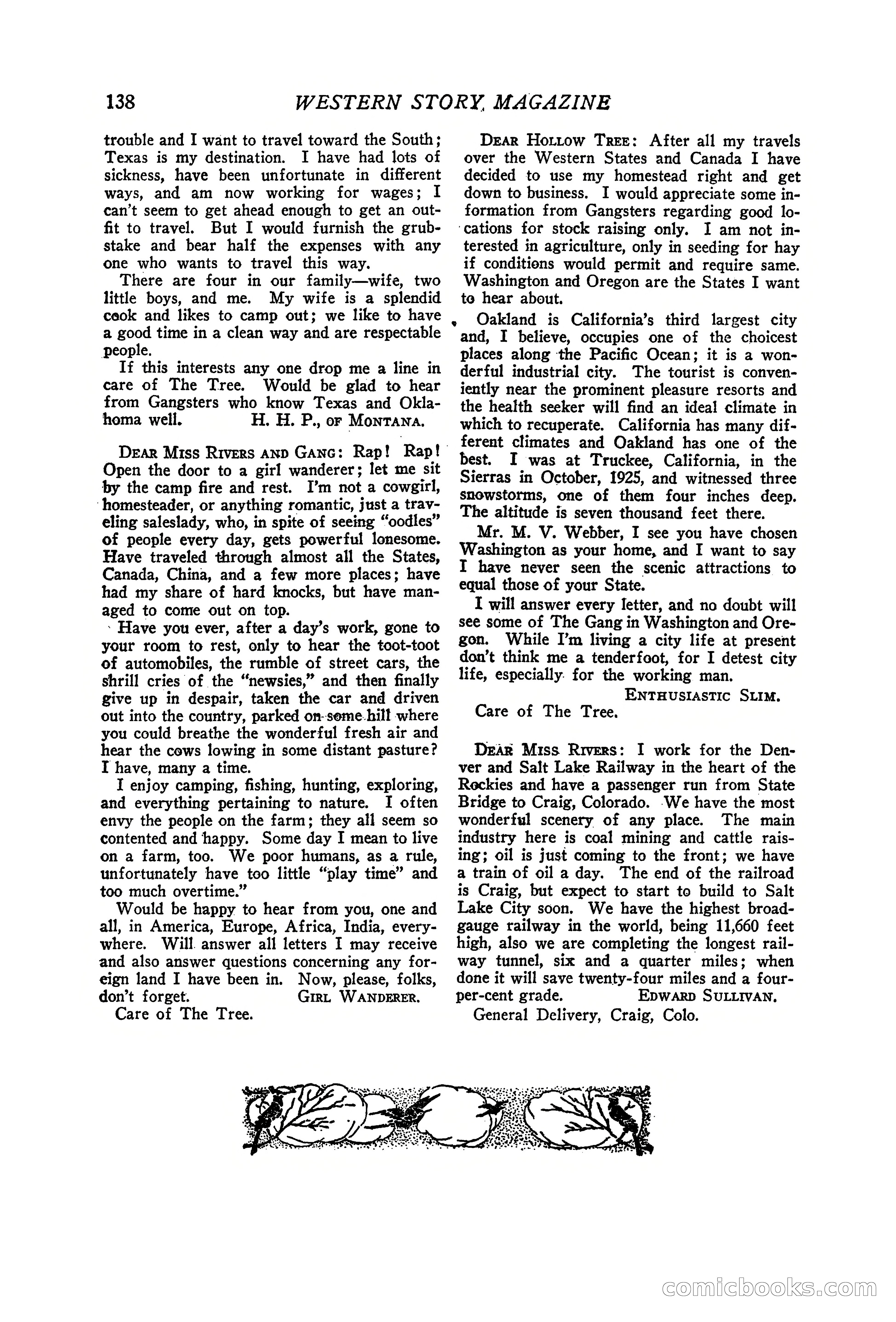 Western Story Magazine, June 19, 1926 — page 140 of 148