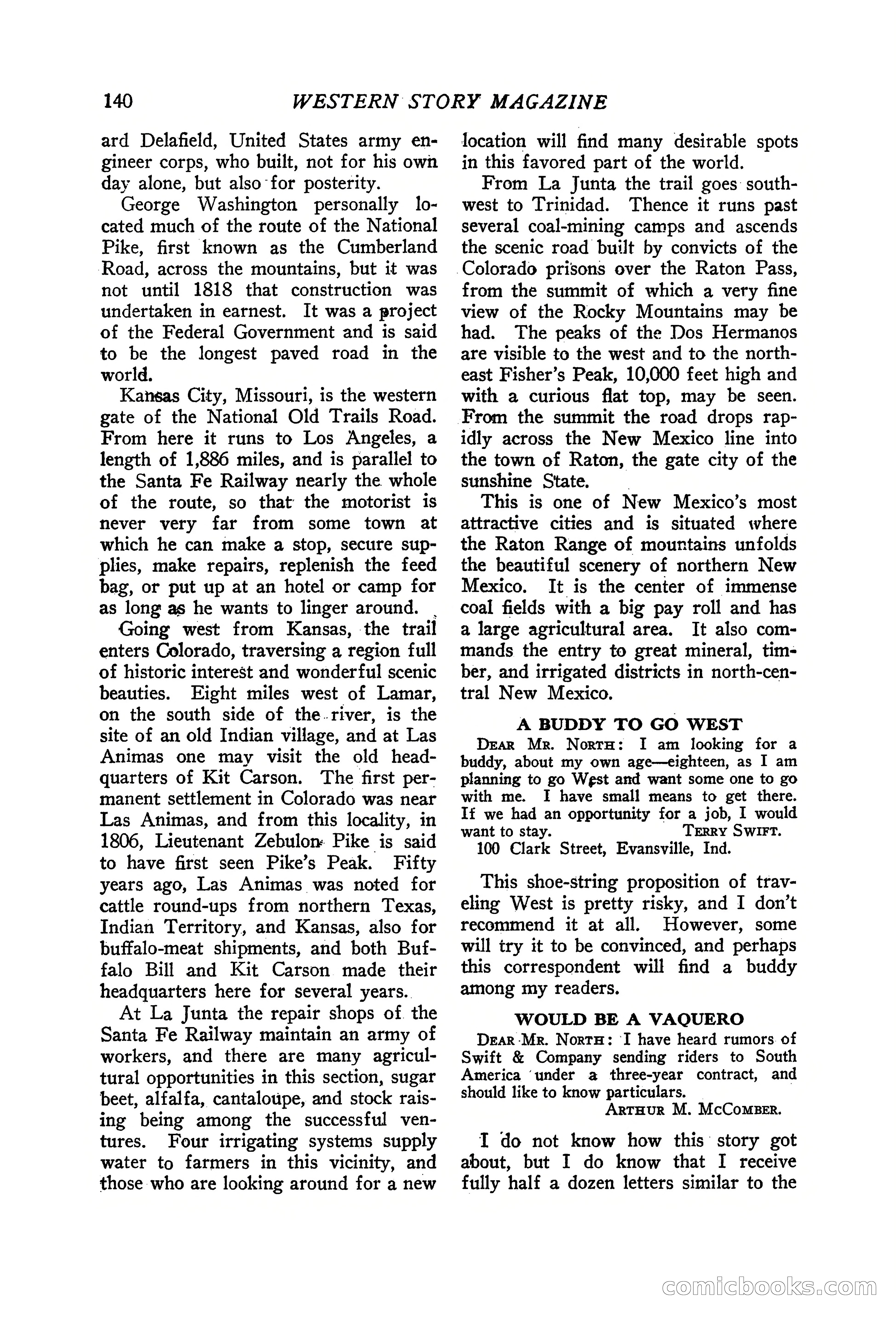 Western Story Magazine, June 19, 1926 — page 142 of 148