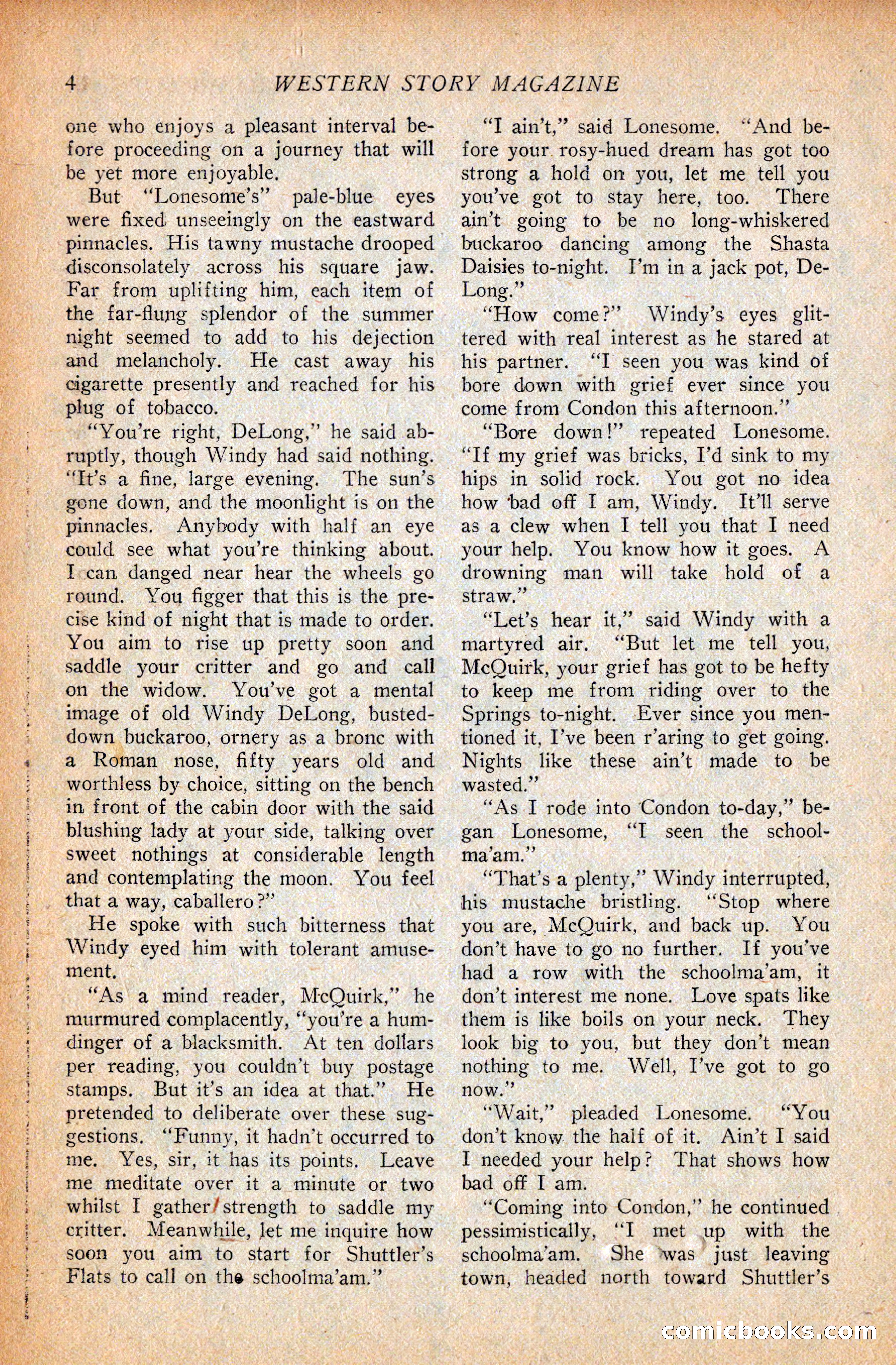 Western Story Magazine, September 11, 1926 — page 6 of 148