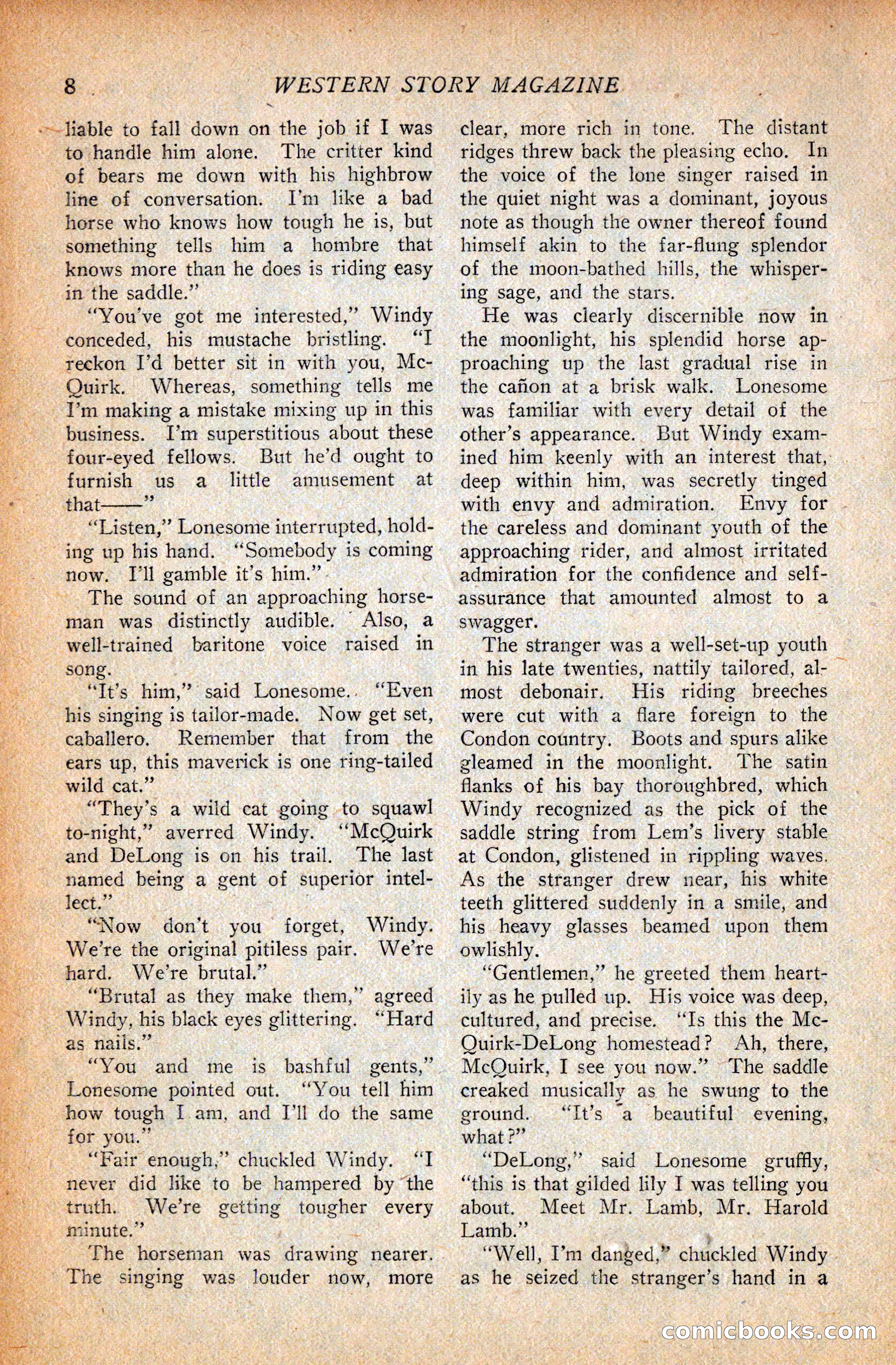 Western Story Magazine, September 11, 1926 — page 10 of 148