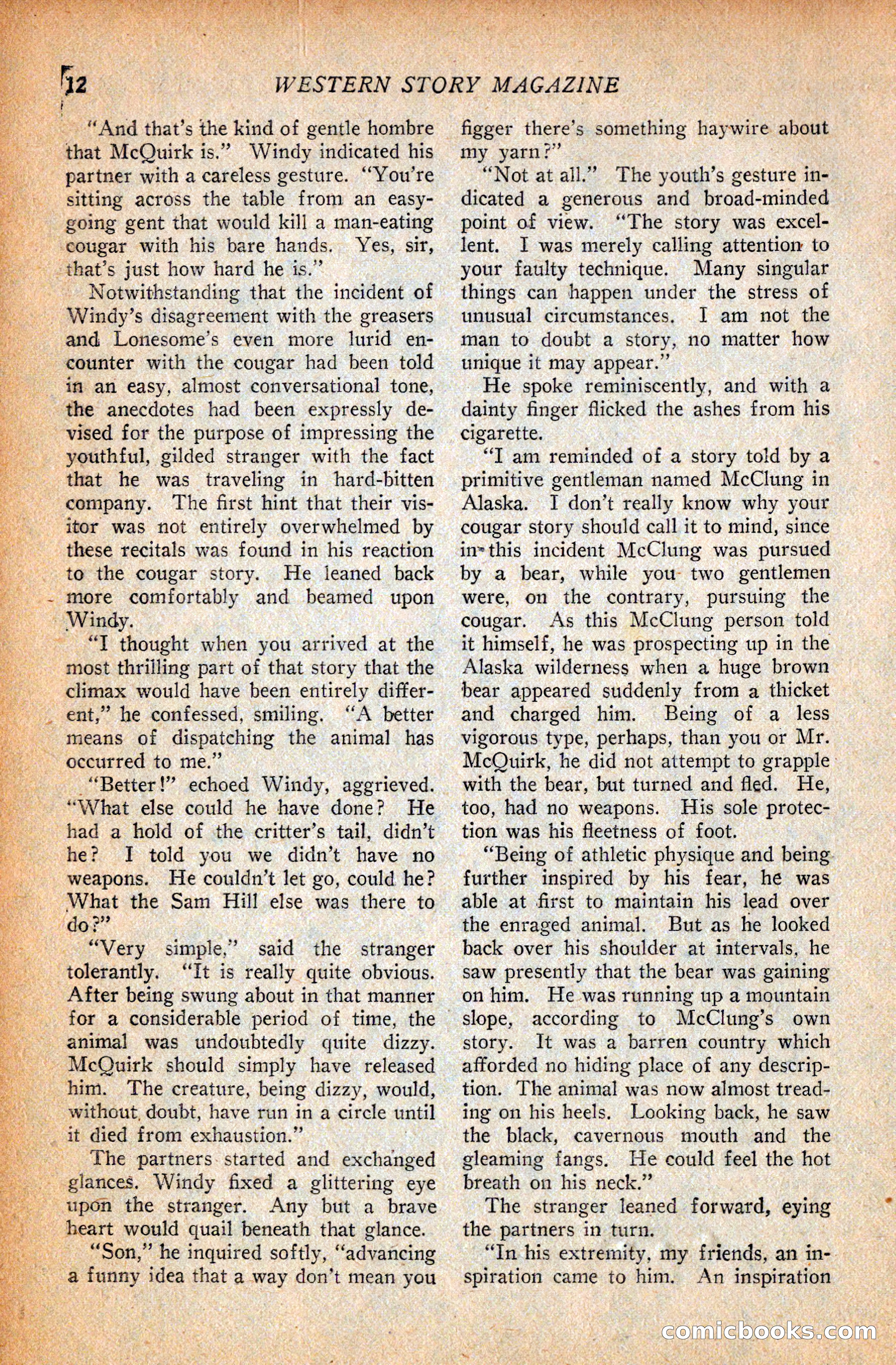 Western Story Magazine, September 11, 1926 — page 14 of 148