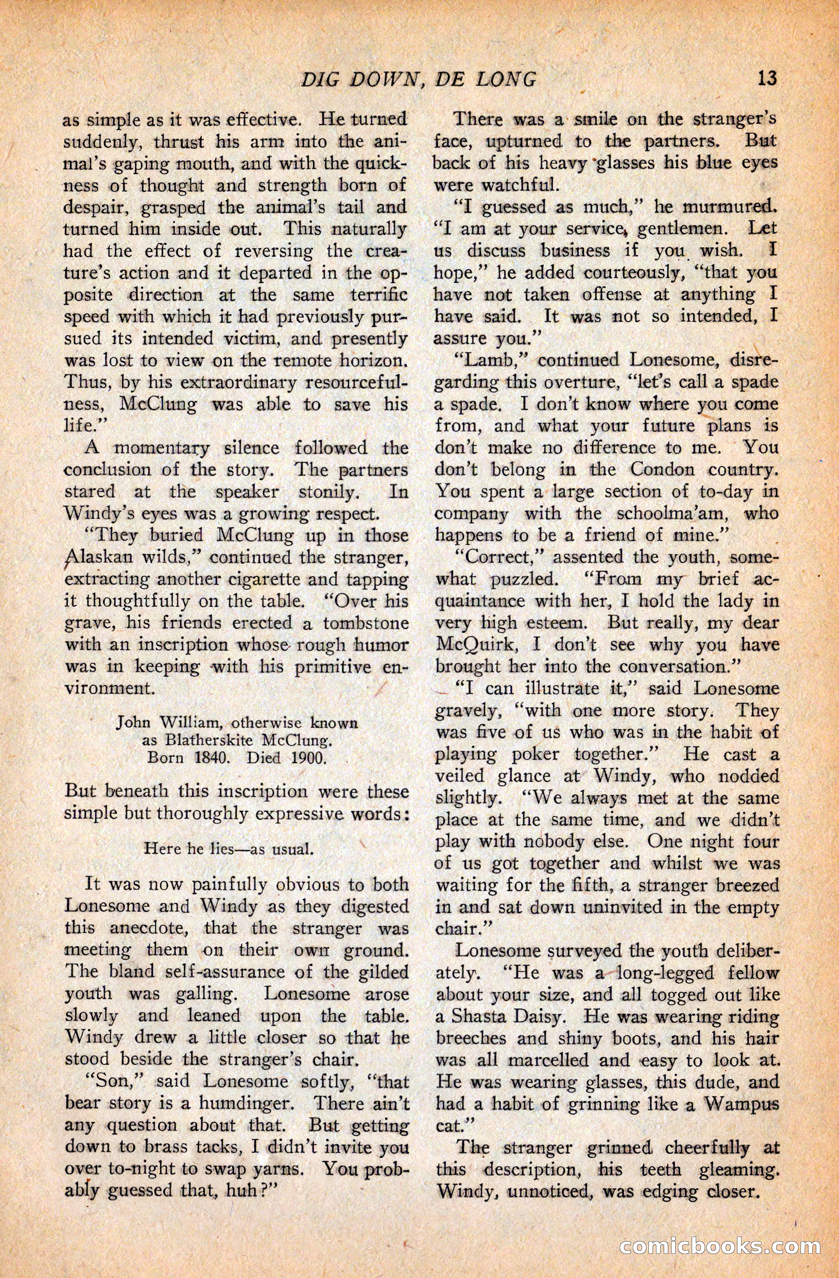 Western Story Magazine, September 11, 1926 — page 15 of 148