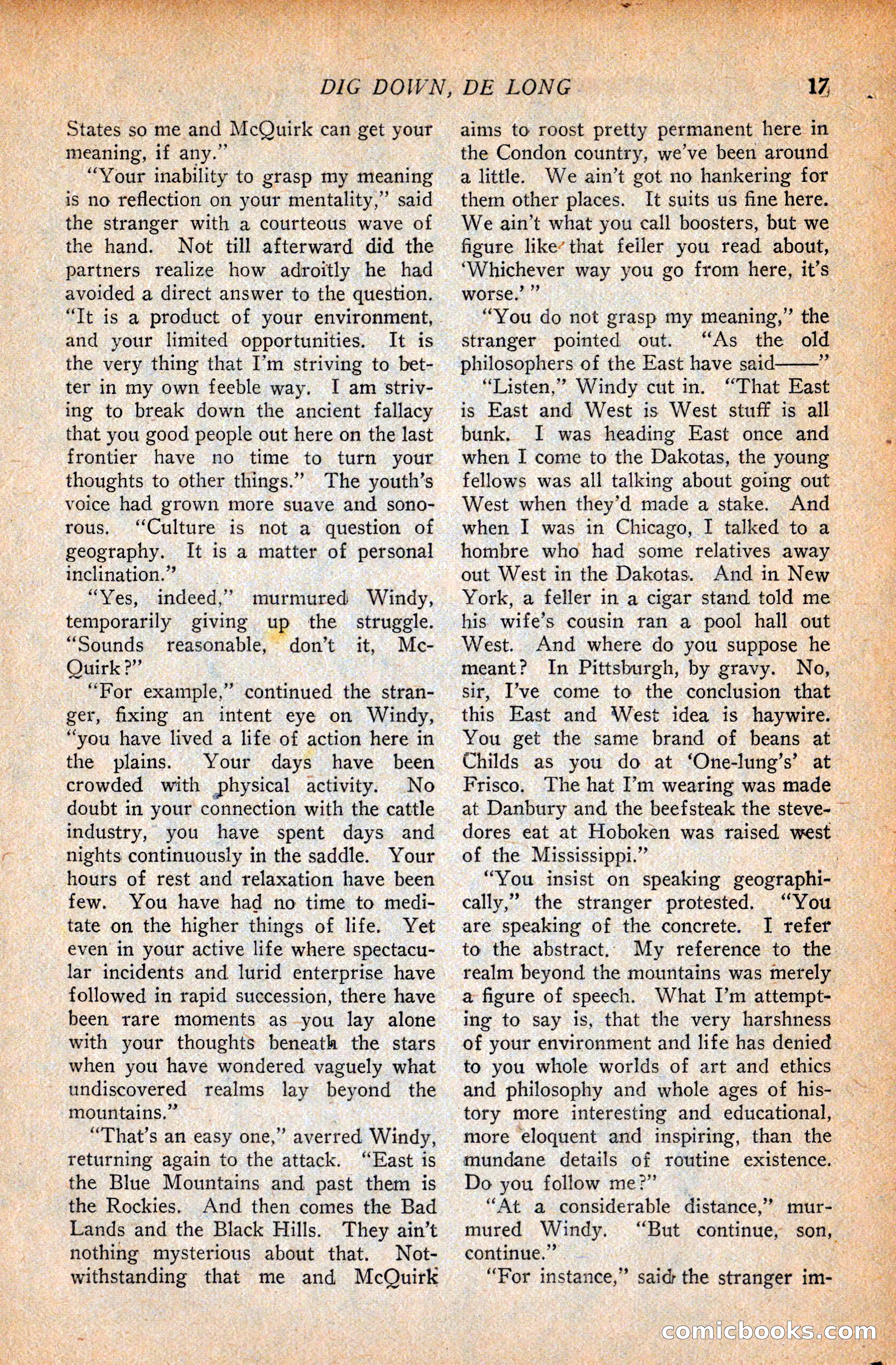 Western Story Magazine, September 11, 1926 — page 19 of 148