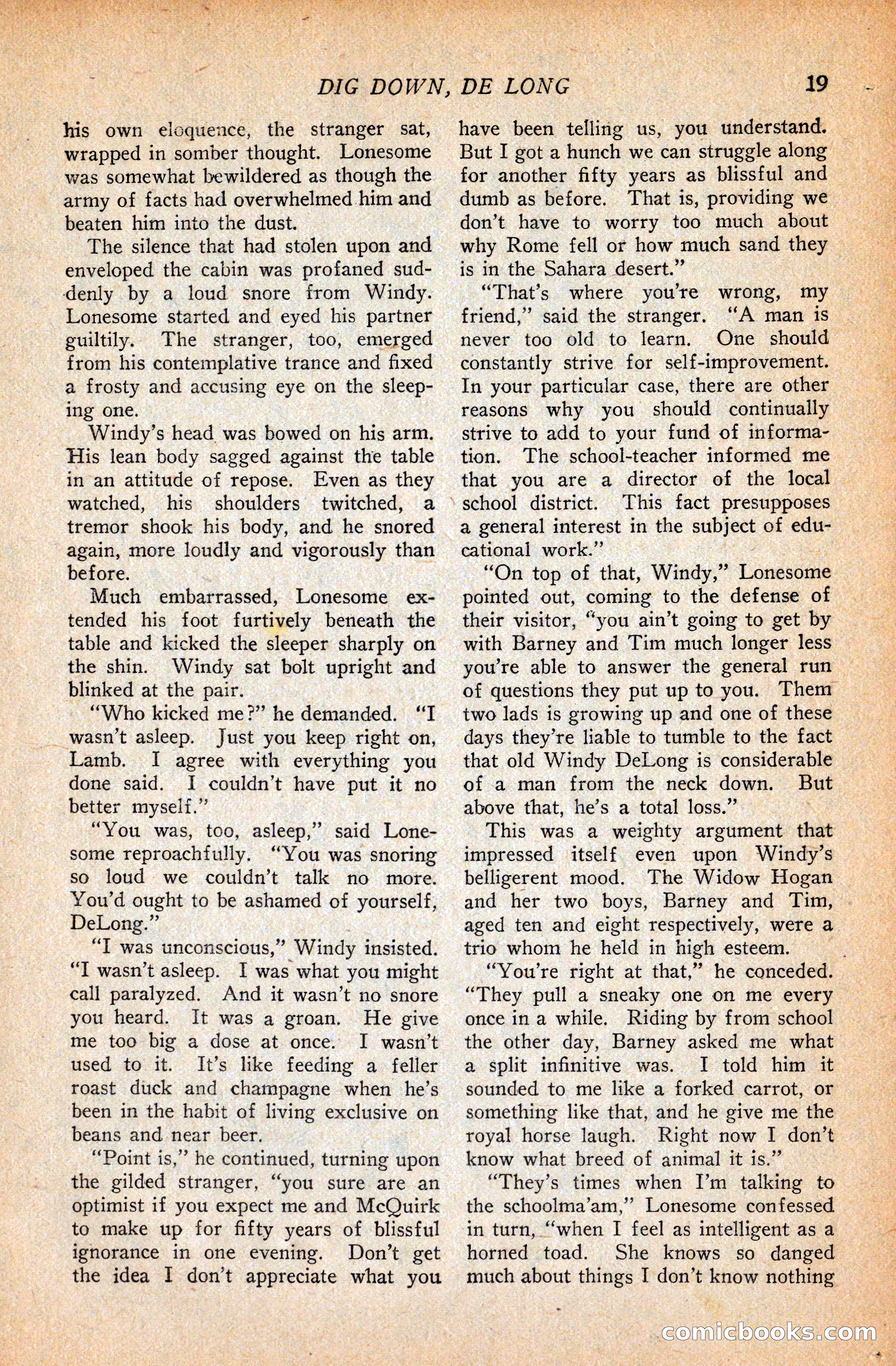Western Story Magazine, September 11, 1926 — page 21 of 148