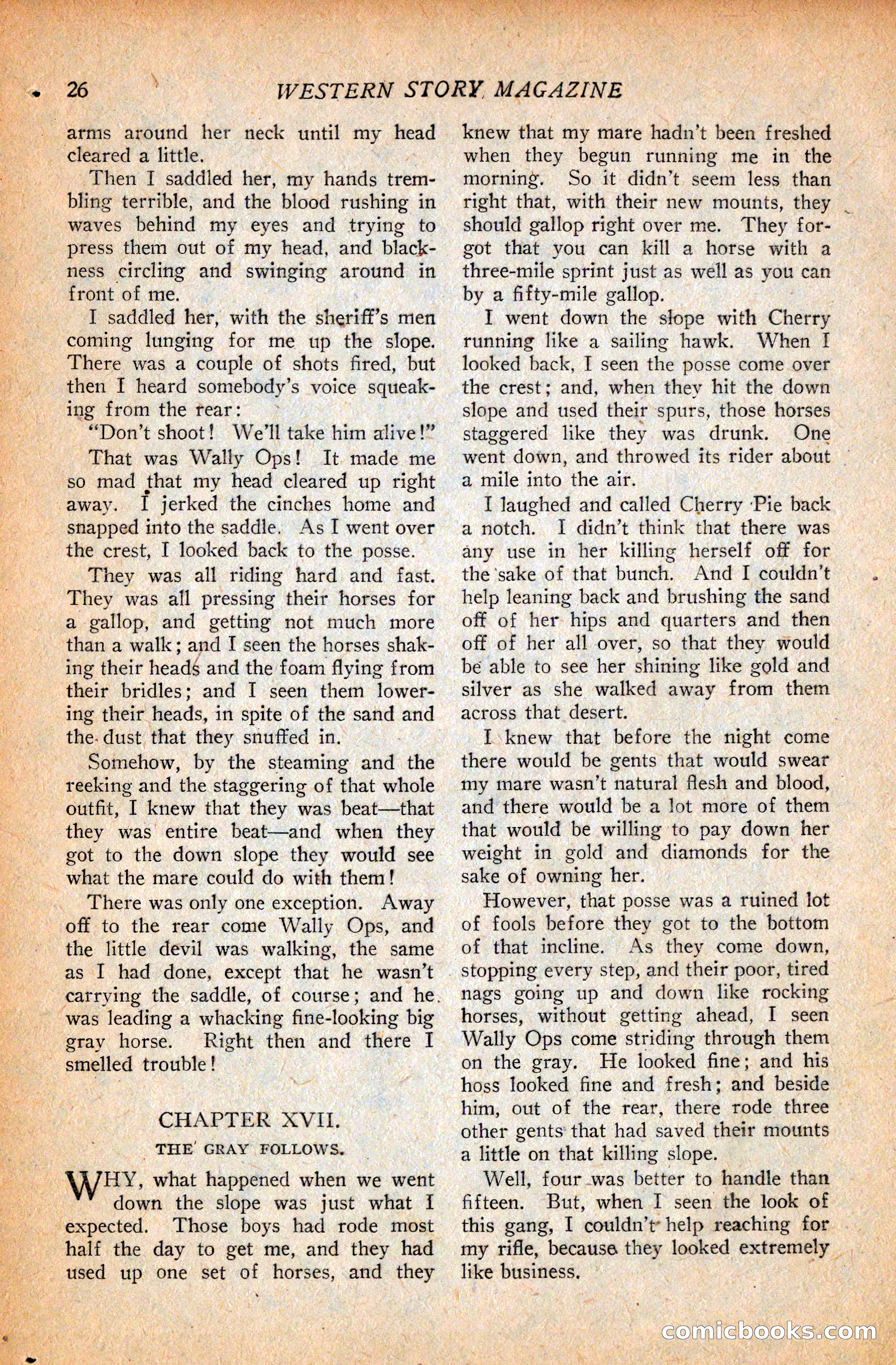 Western Story Magazine, September 11, 1926 — page 28 of 148