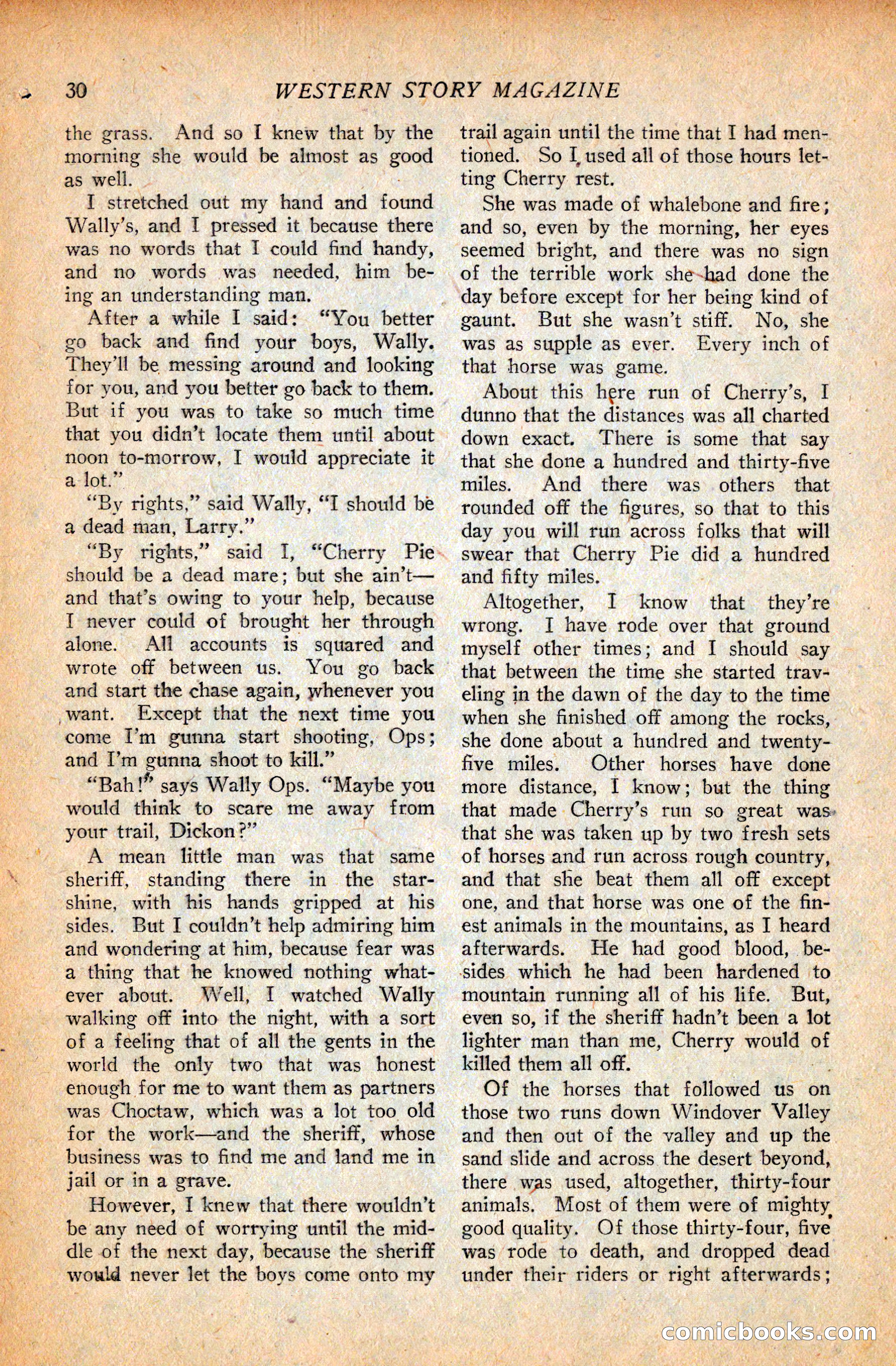 Western Story Magazine, September 11, 1926 — page 32 of 148