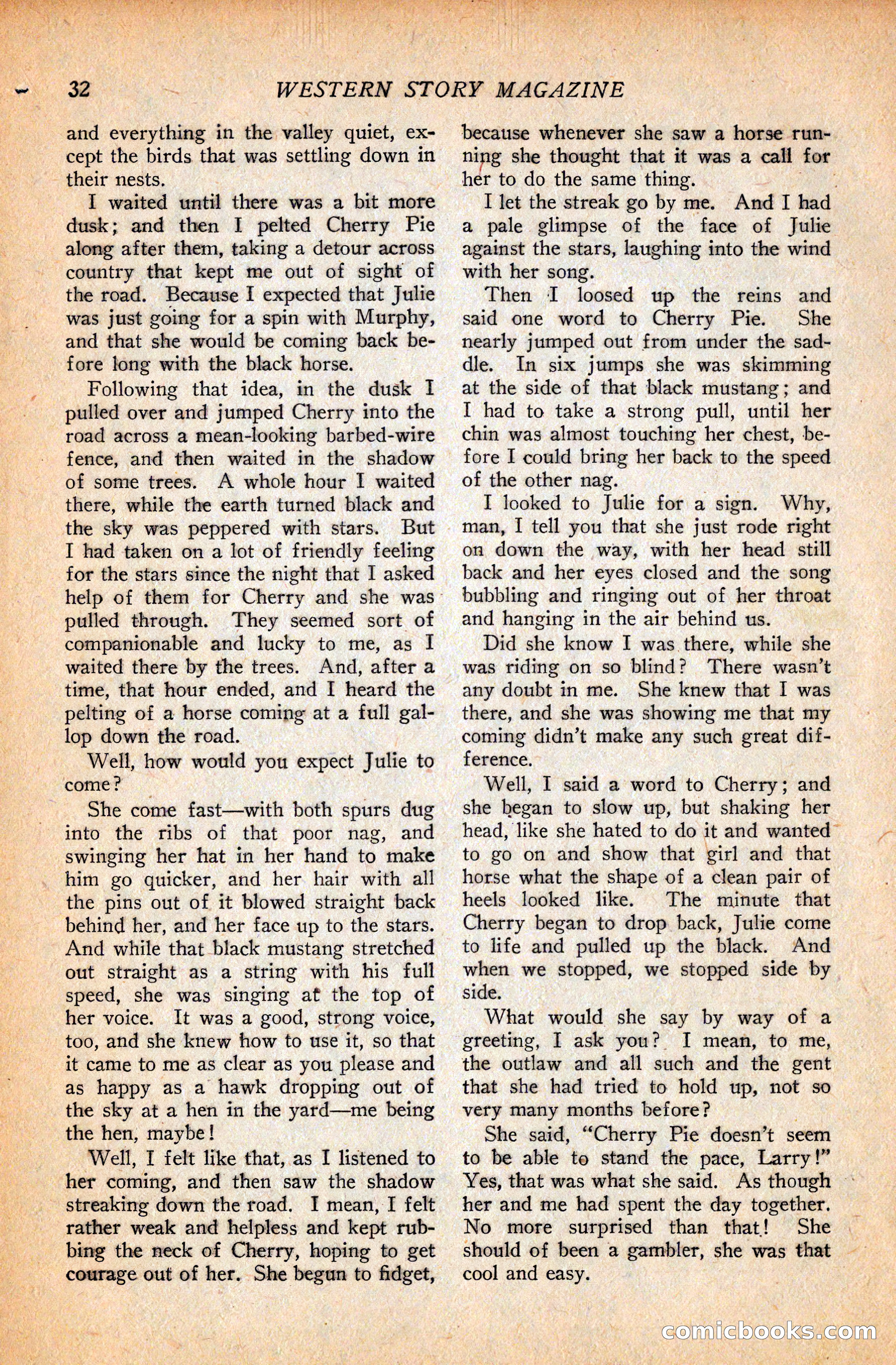 Western Story Magazine, September 11, 1926 — page 34 of 148